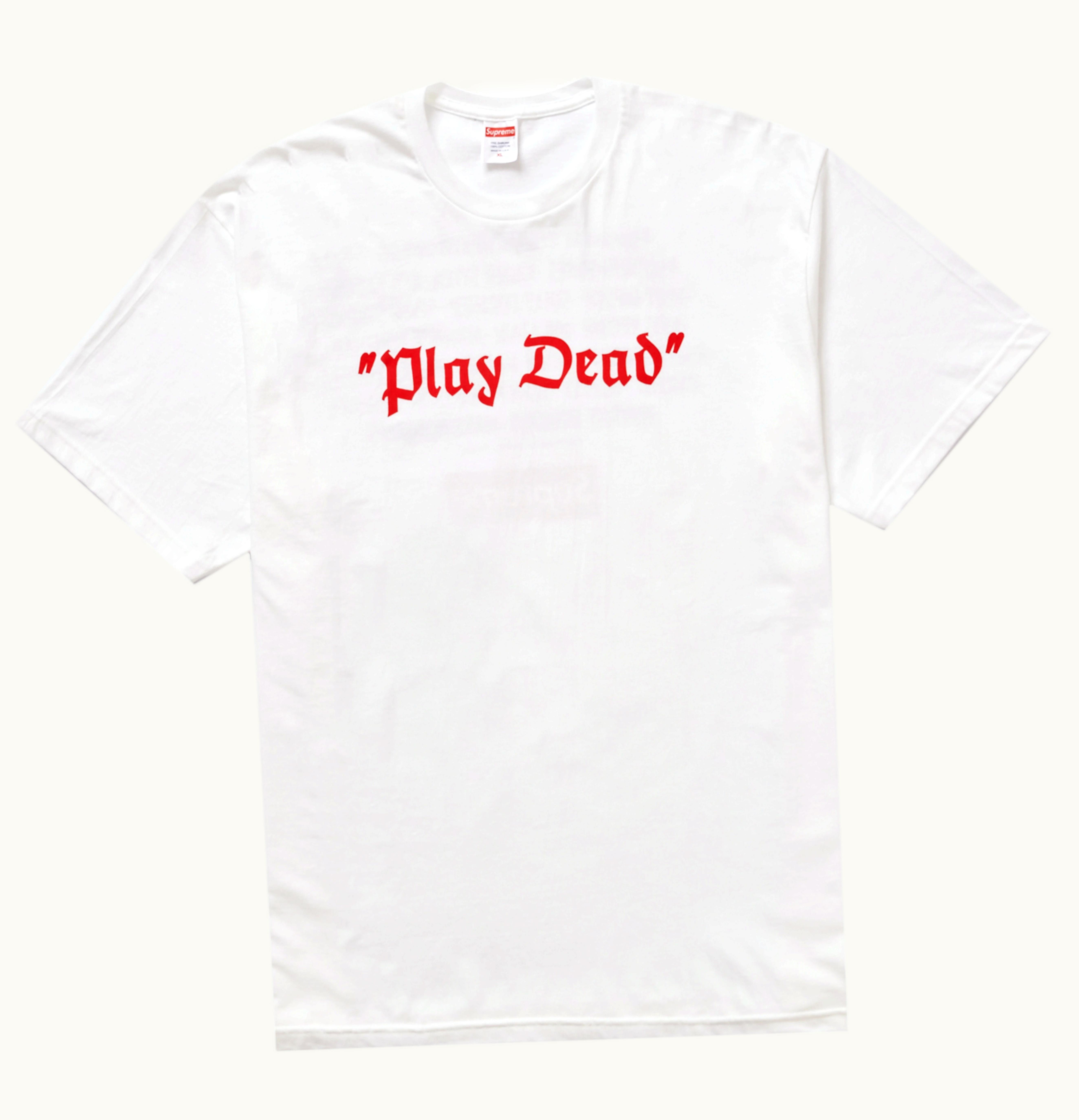 Supreme Supreme Play Dead Tee White