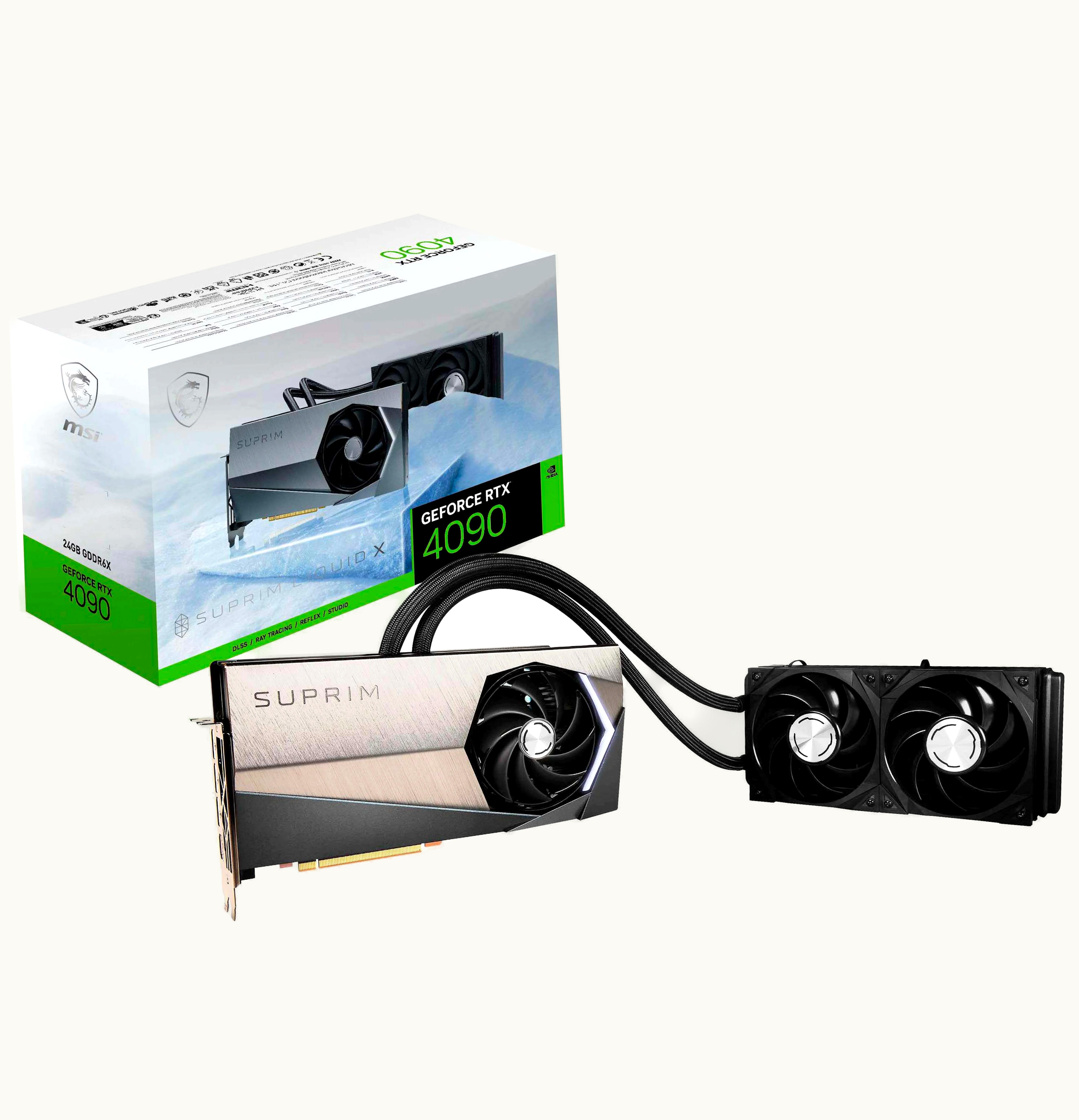 NVIDIA NVIDIA MSI GeForce RTX 4090 SUPRIM LIQUID X 24G Graphics Card Graphics Card