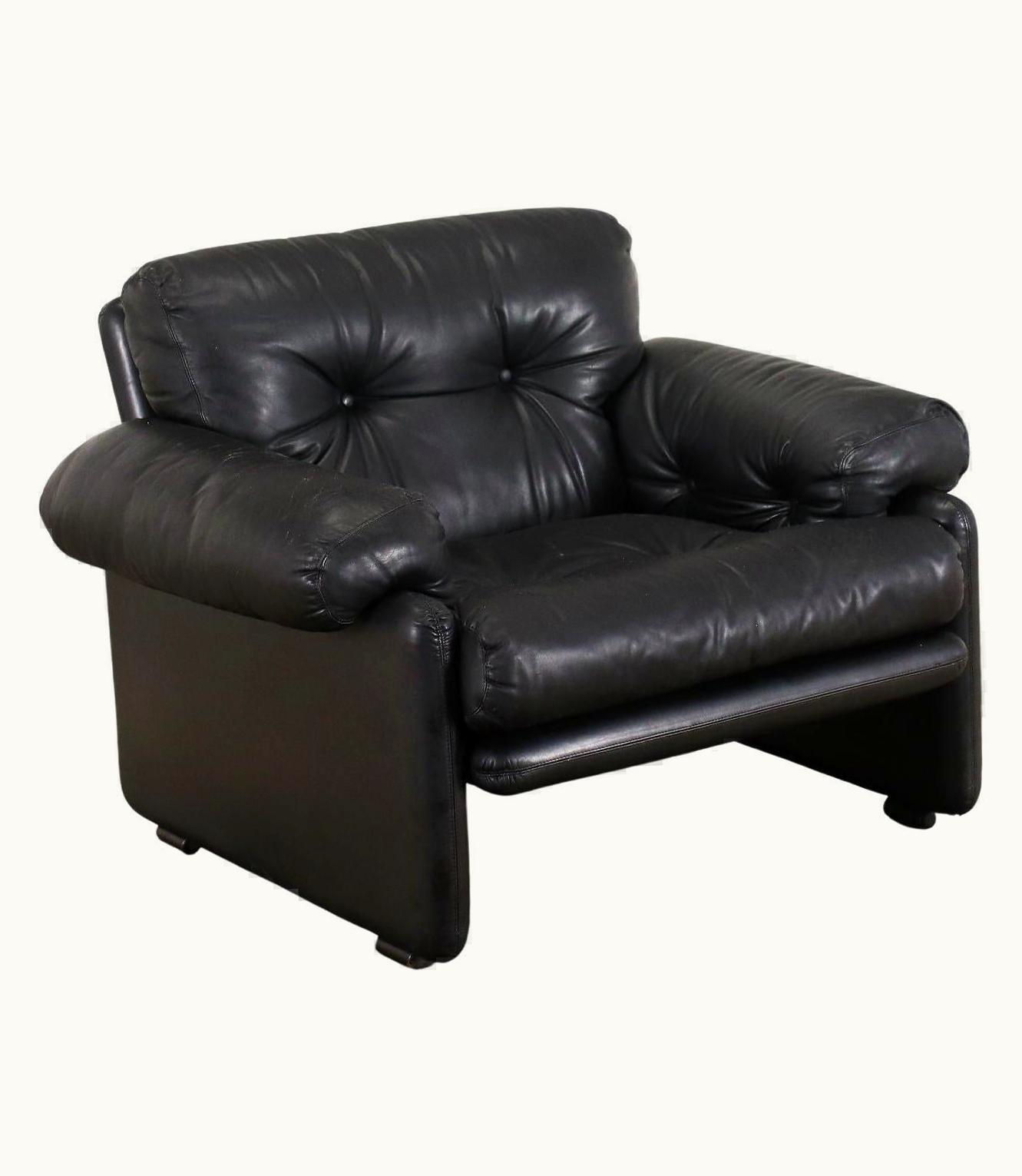 Afra & Tobia Scarpa Afra & Tobia Scarpa Coronado Armchair By C&B Foam Leather, Italy, 1970s