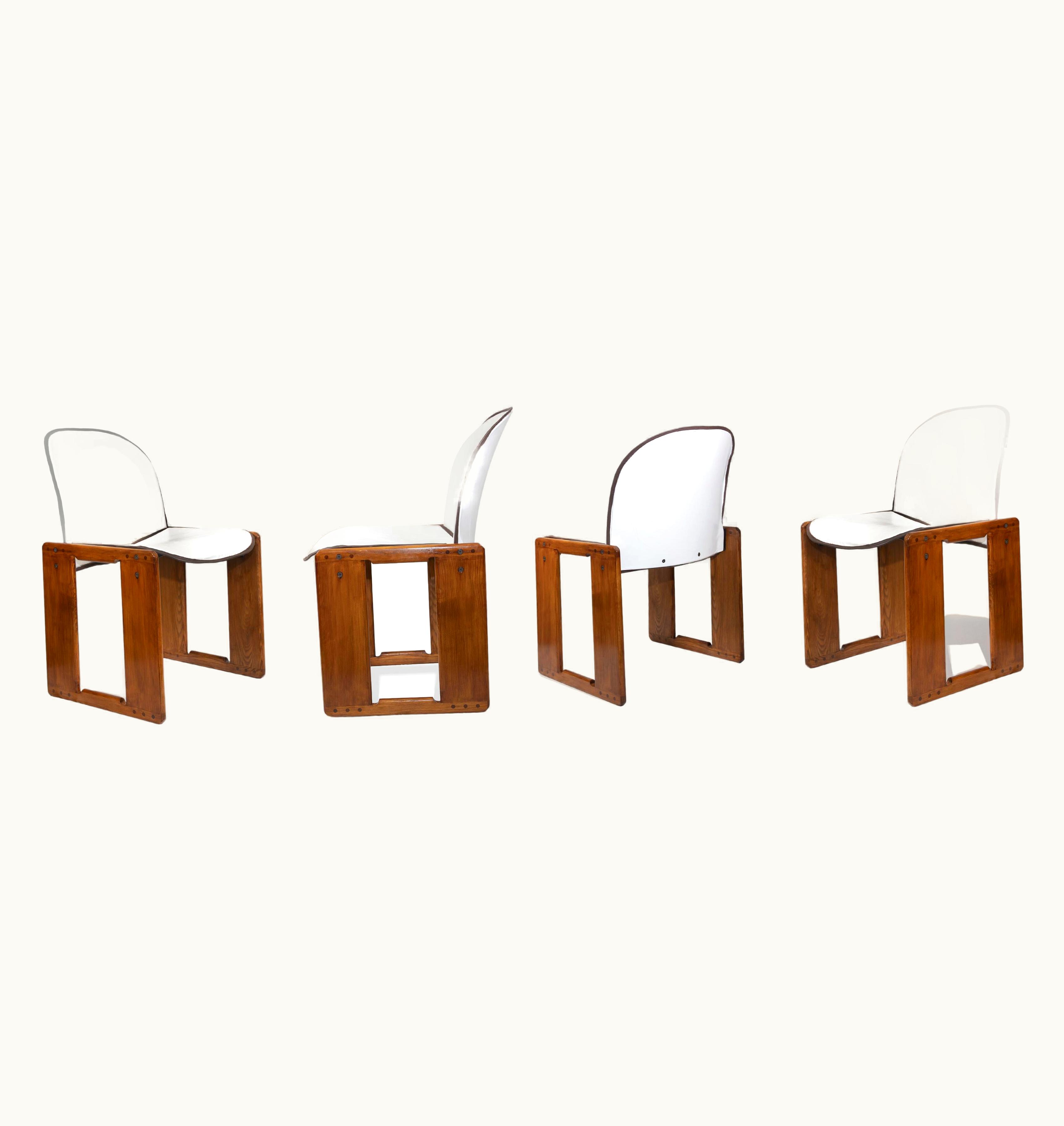 Afra & Tobia Scarpa Afra & Tobia Scarpa Set Of 4 Dialogo Chairs Designed By Afra And Tobia Scarpa For B&B Italia, 1973