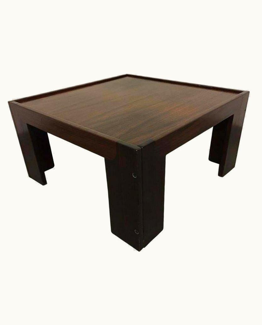 Afra & Tobia Scarpa Afra & Tobia Scarpa Model 771 Rosewood Side Table Cassina, Italy, Ca. 1965