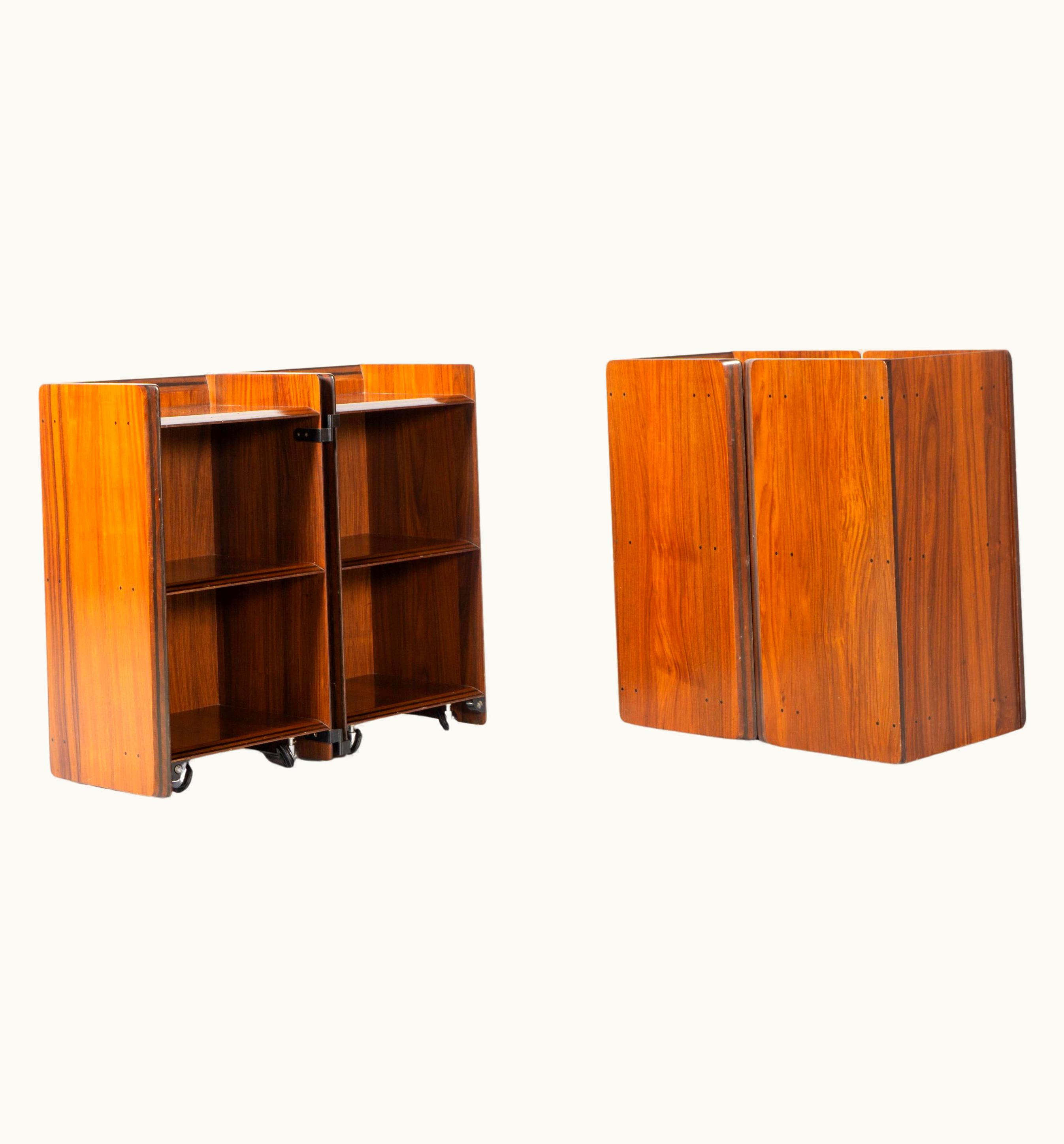 Afra & Tobia Scarpa Afra & Tobia Scarpa Two Cabinets On Rollers, Model 'Artona' By Afra And Tobia Scarpa, 1975