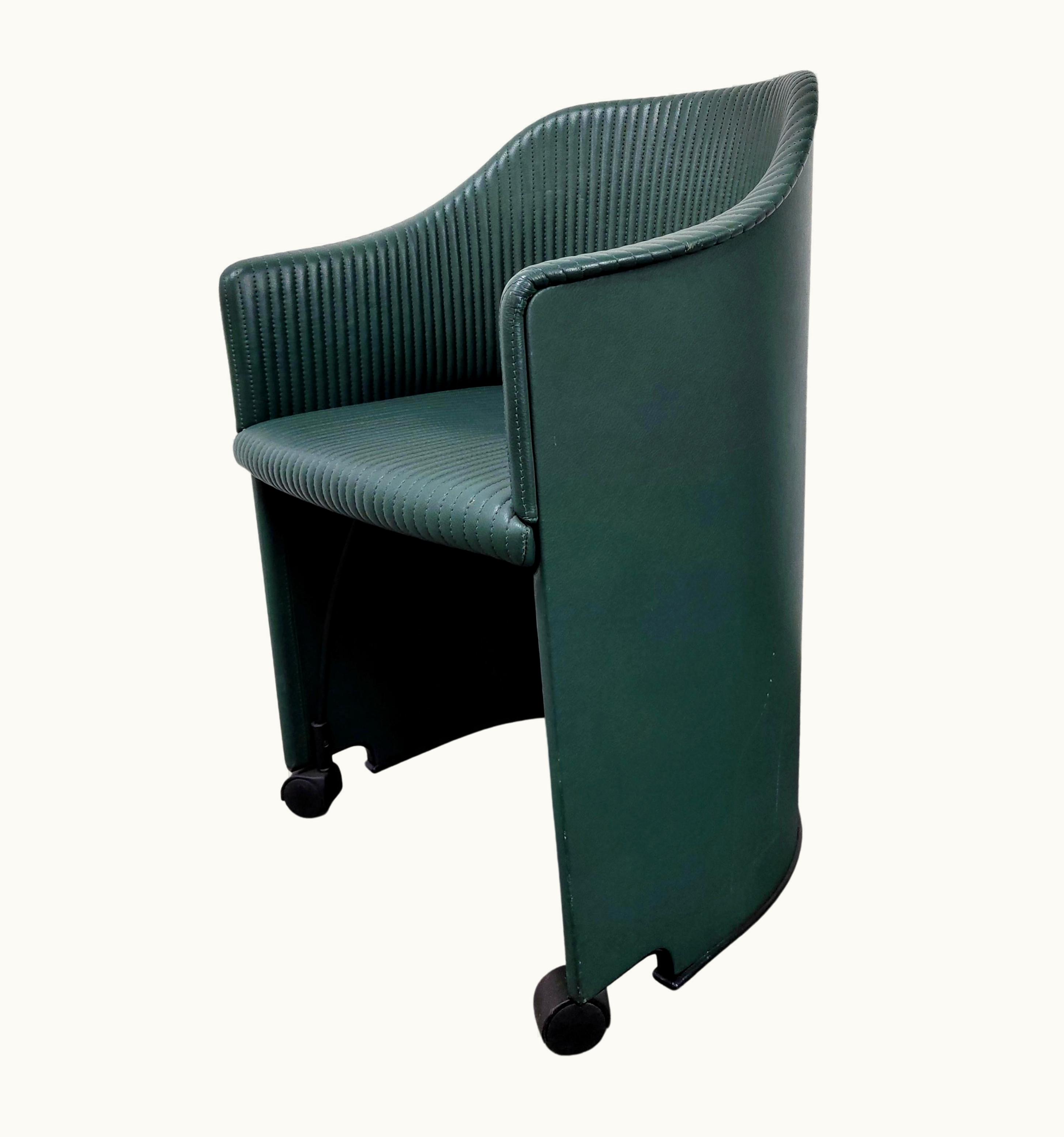 Afra & Tobia Scarpa Afra & Tobia Scarpa Pair Of Leather Armchairs By Afra & Tobia Scarpa For Maxalto, Italy 1985