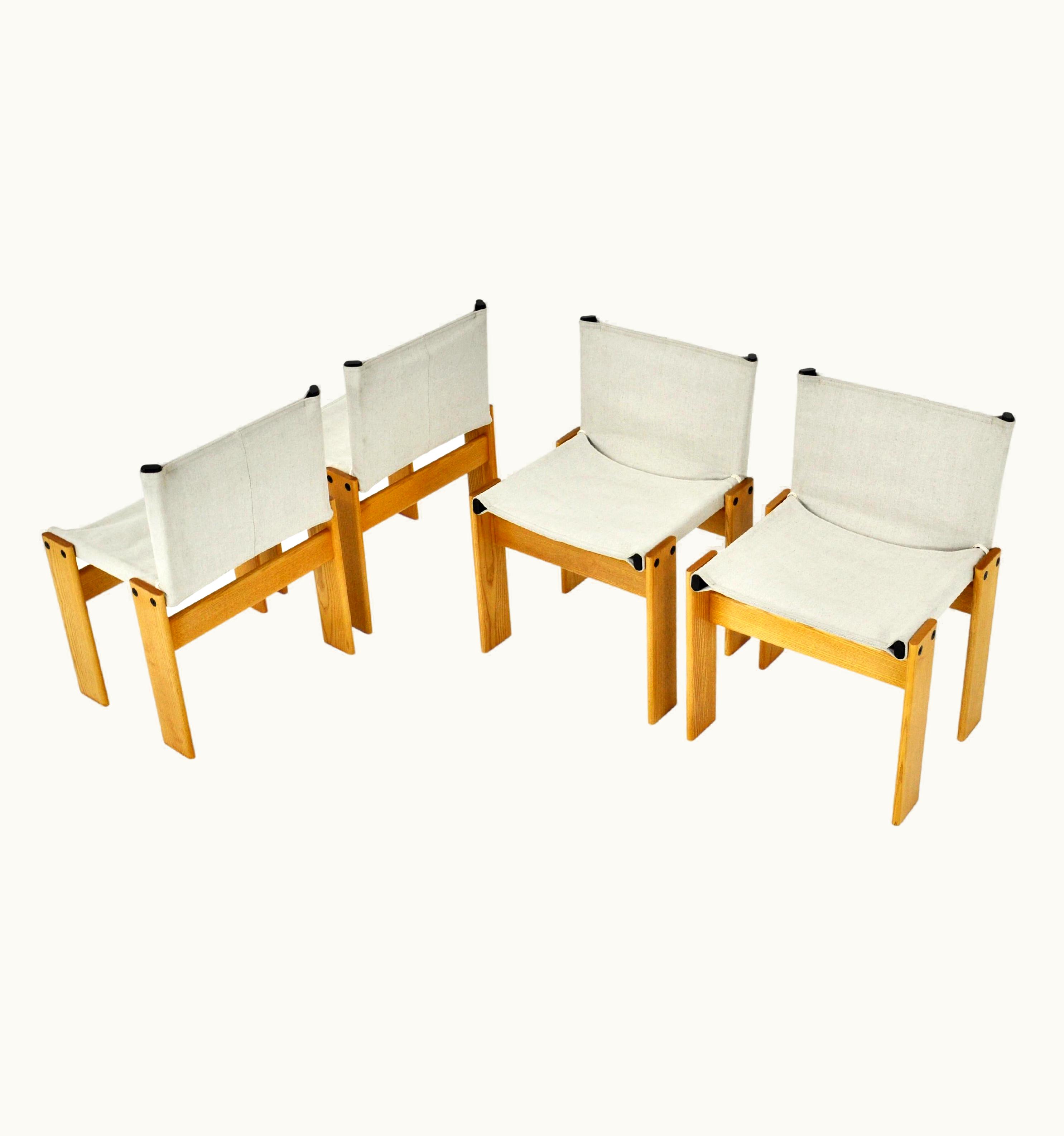 Afra & Tobia Scarpa Afra & Tobia Scarpa Monk Dinning Chairs By Afra & Tobia Scarpa For Molteni, 1970s UZ0200396