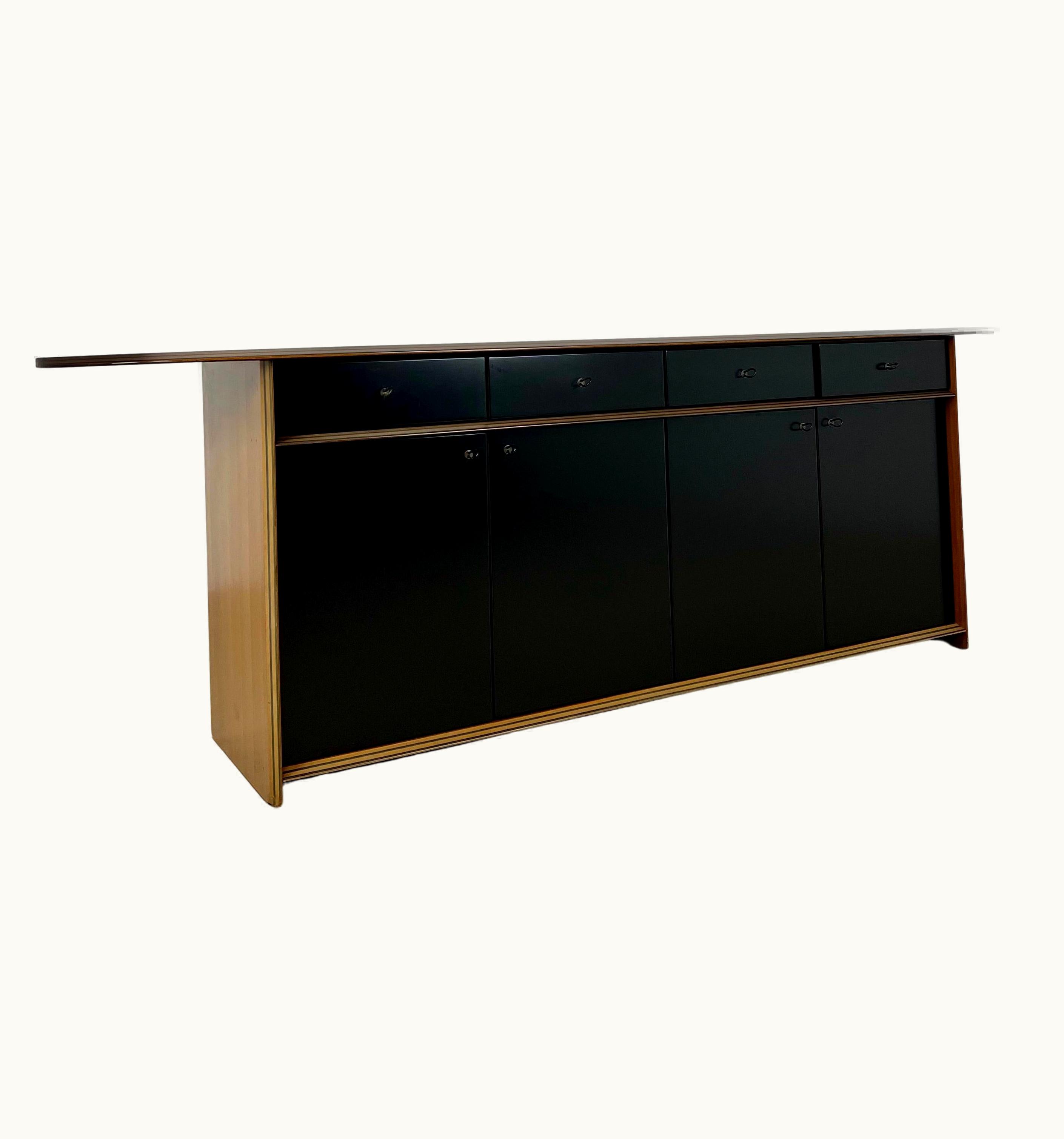 Afra & Tobia Scarpa Afra & Tobia Scarpa Artona Line Africa Sideboard By Tobia Scarpa For Maxalto, Italy, 1970s