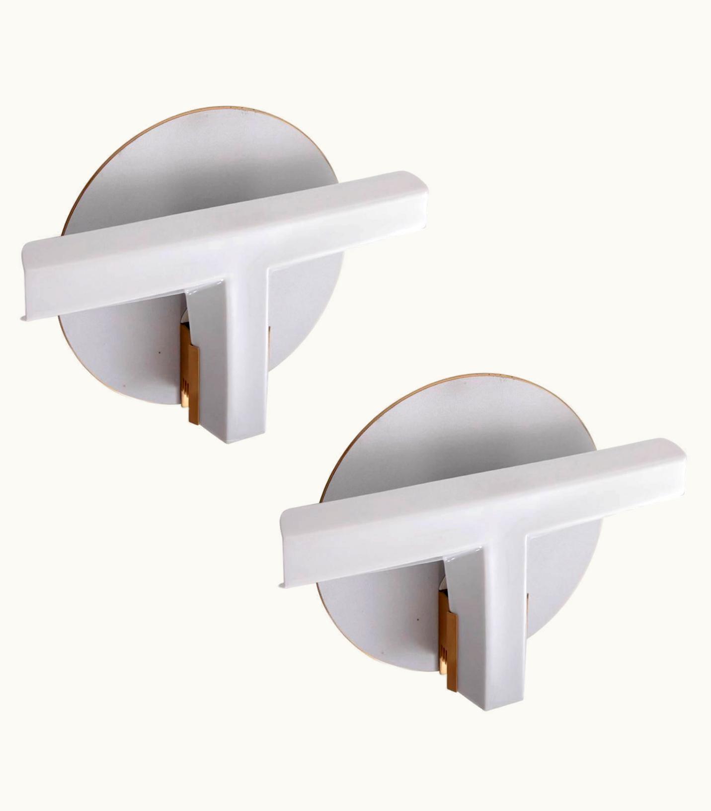 Afra & Tobia Scarpa Afra & Tobia Scarpa Rare Pair Of OTI Sconces By Afra Y Tobia Scarpa For Flos, Italy, 1983