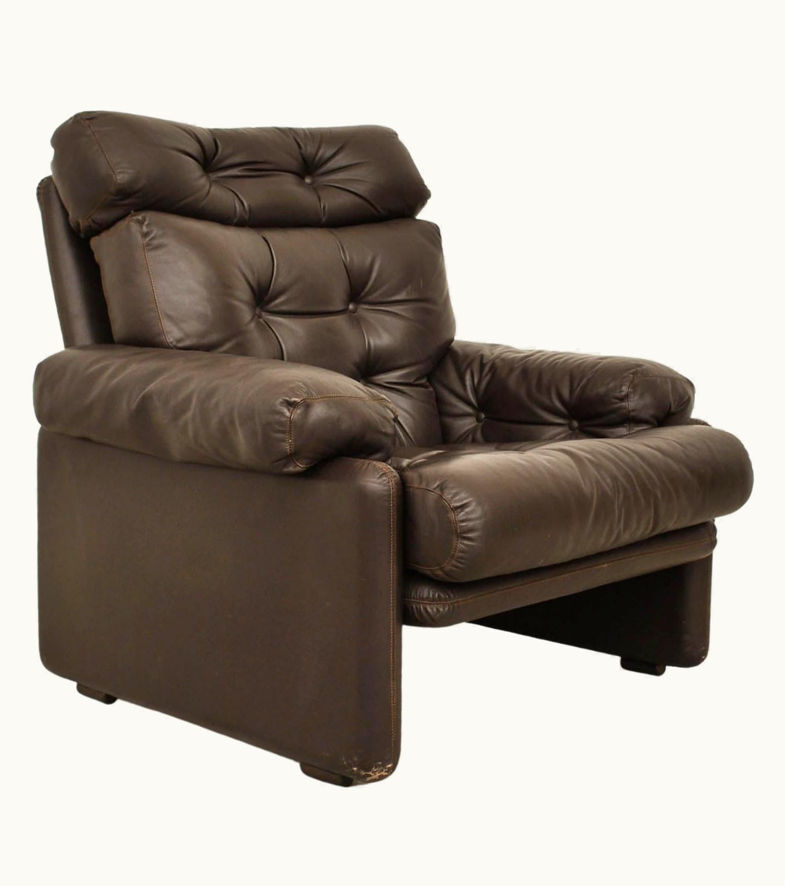 Afra & Tobia Scarpa Afra & Tobia Scarpa High Back Armchair Coronado By Afra E Tobia Scarpa For B&B Italiy 70s