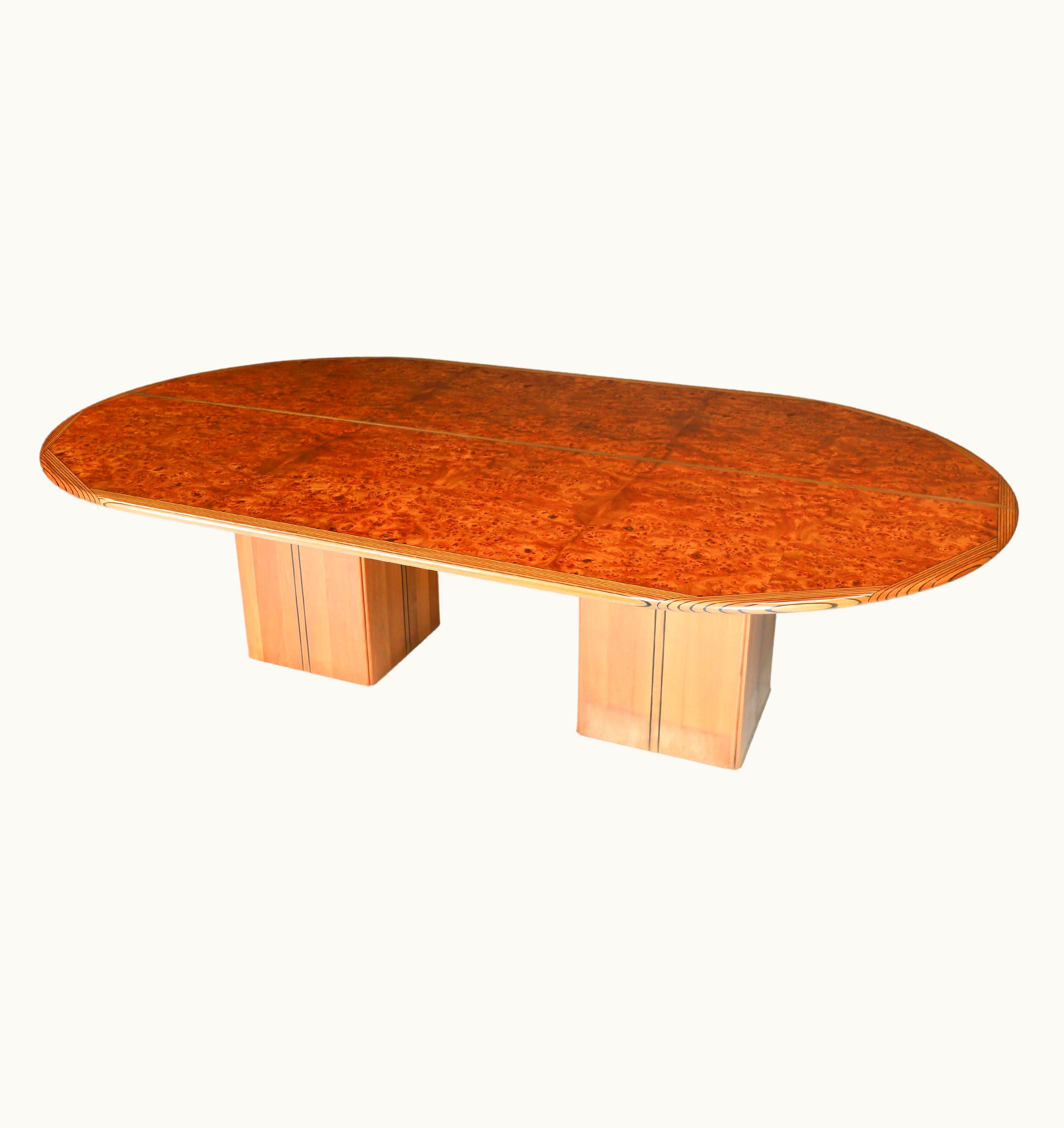 Afra & Tobia Scarpa Afra & Tobia Scarpa Mid Century Tobia Scarpa Africa Dining/Conference Table By Maxalto, Italy, 1970