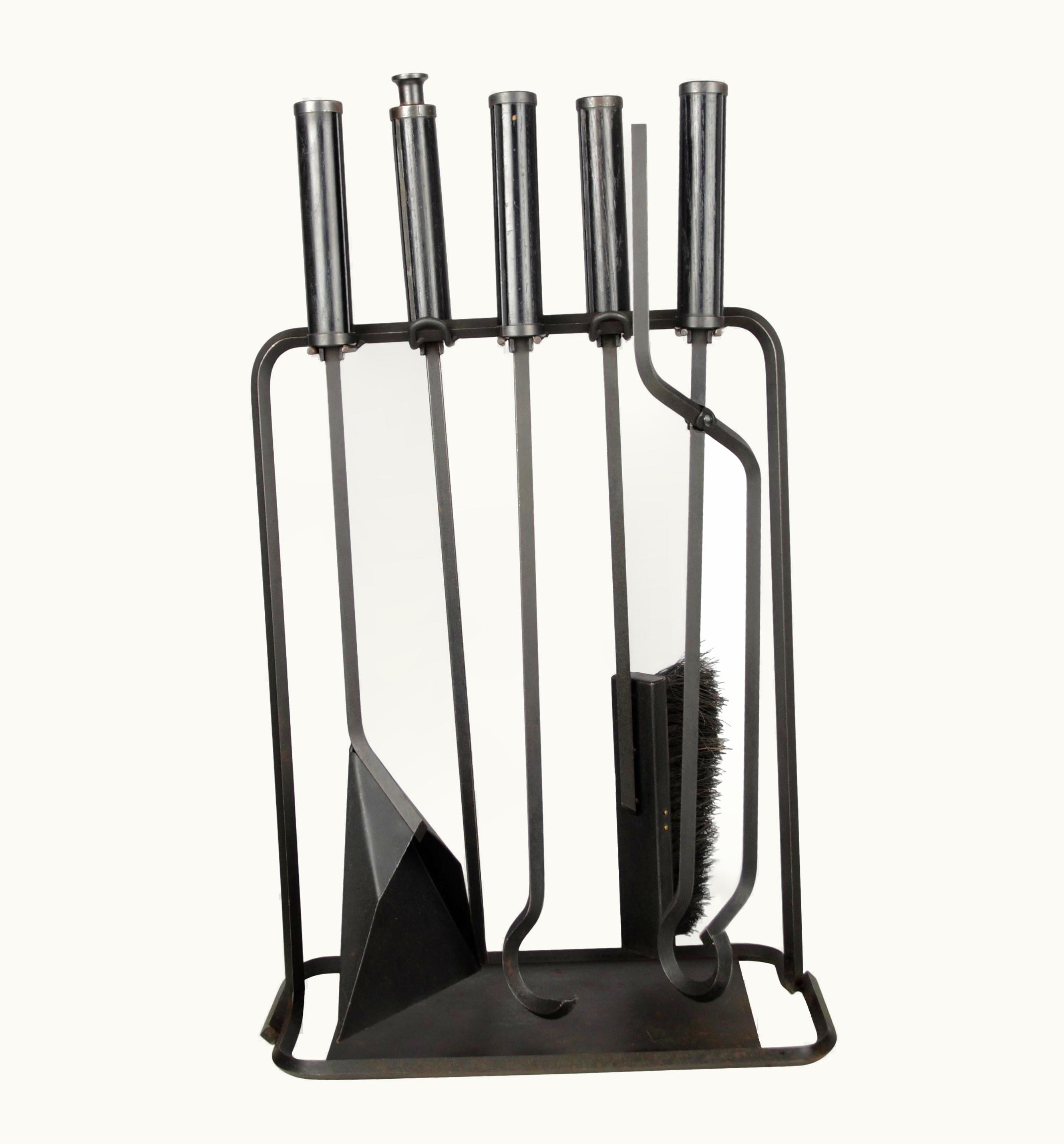 Afra & Tobia Scarpa, Fireplace Set, Italy, 1970s