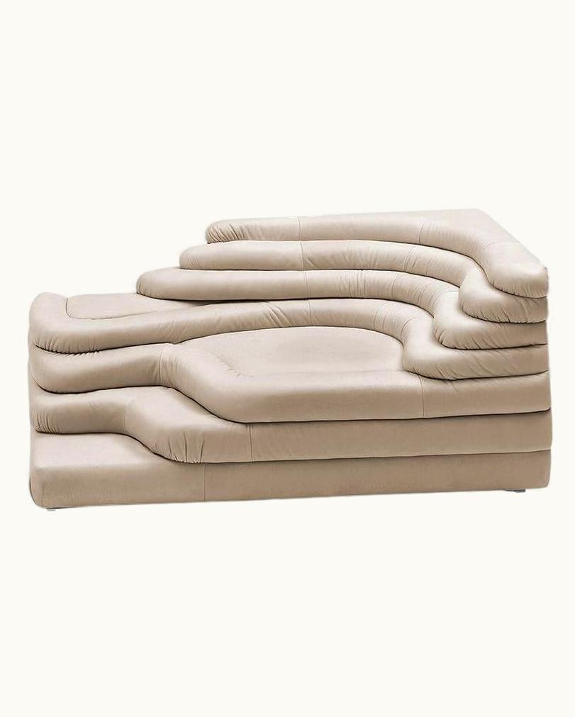 Ubald Klug De Sede DS-1025/09 Terrazza Sofa In Perla Upholstery By Ubald Klug UZ0200524