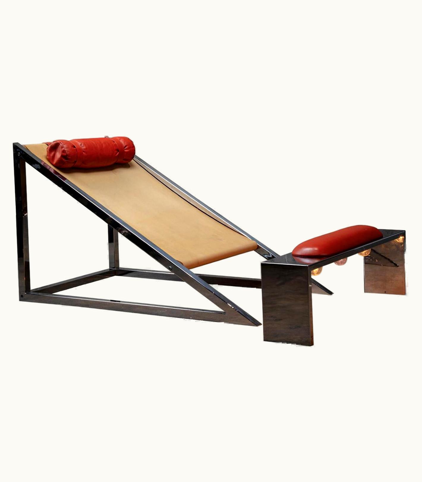 Archizoom Associati For Poltrona Mies Chair And Ottoman