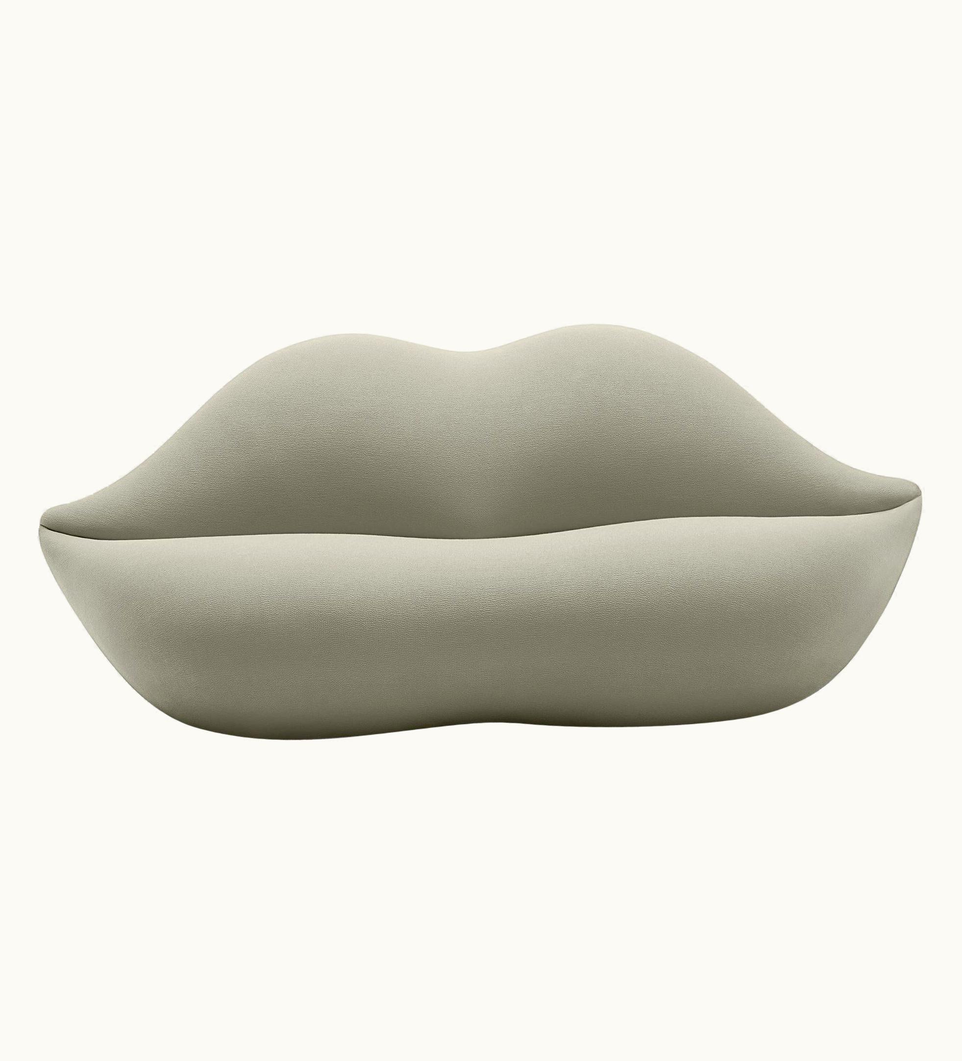 Studio 65 Studio 65 Gufram, 'Bocca Unlimited' Lip-Shaped Sofa, 810-Cream, By Studio 65