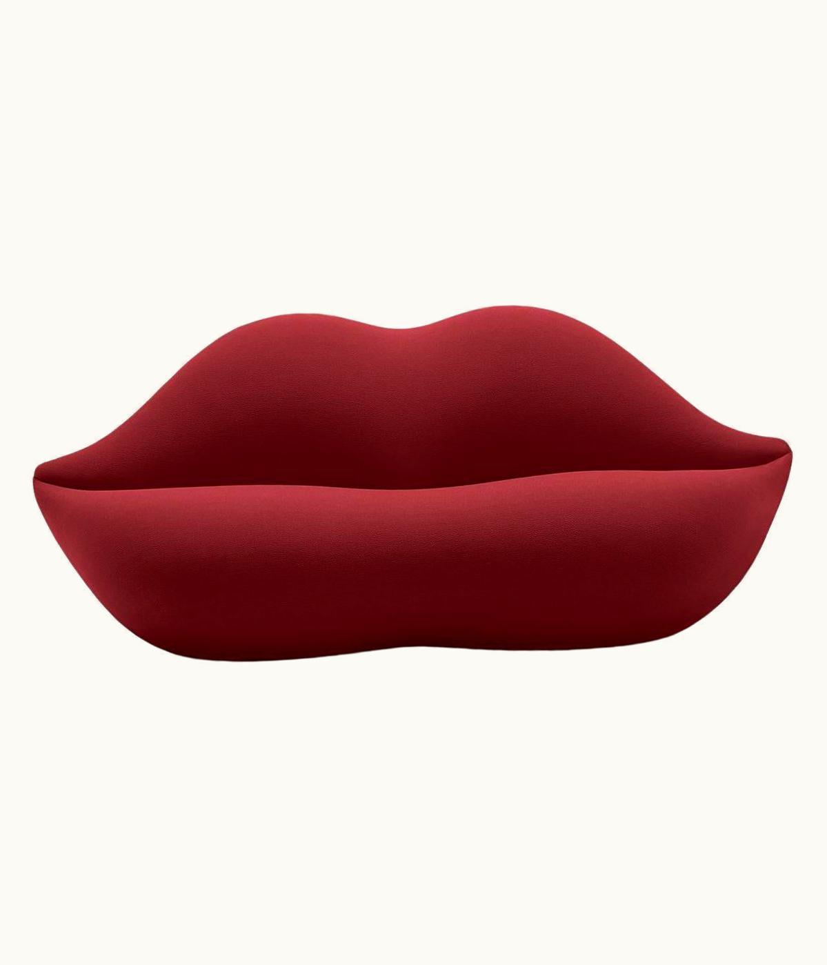 Studio 65 Studio 65 Gufram, Bocca Lip-Shaped Sofa, Cherry, By Studio 65