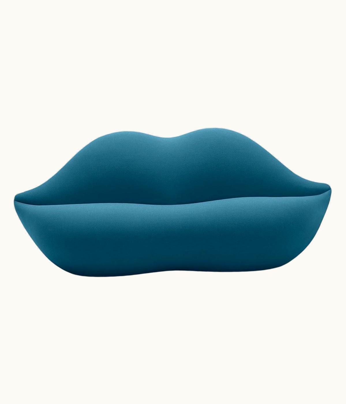 Studio 65 Studio 65 Gufram, Bocca Lip-Shaped Sofa, Sky, By Studio 65