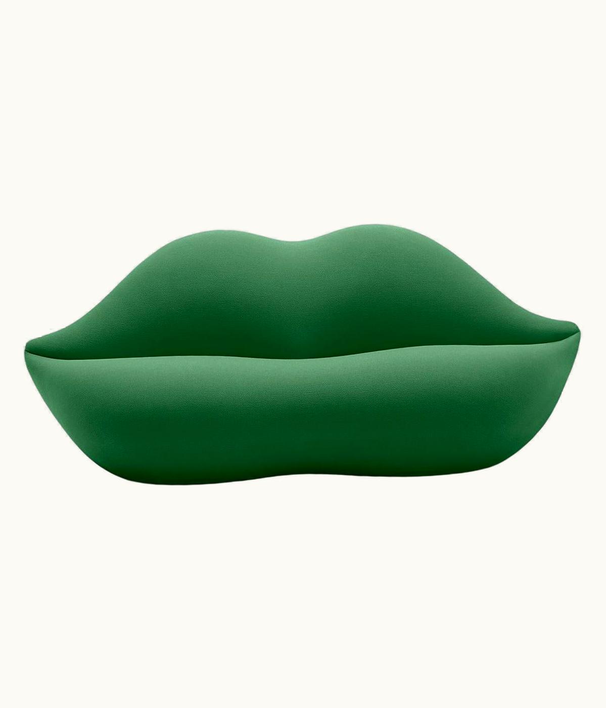 Studio 65 Studio 65 Gufram, Bocca Lip-Shaped Sofa, Forest, By Studio 65