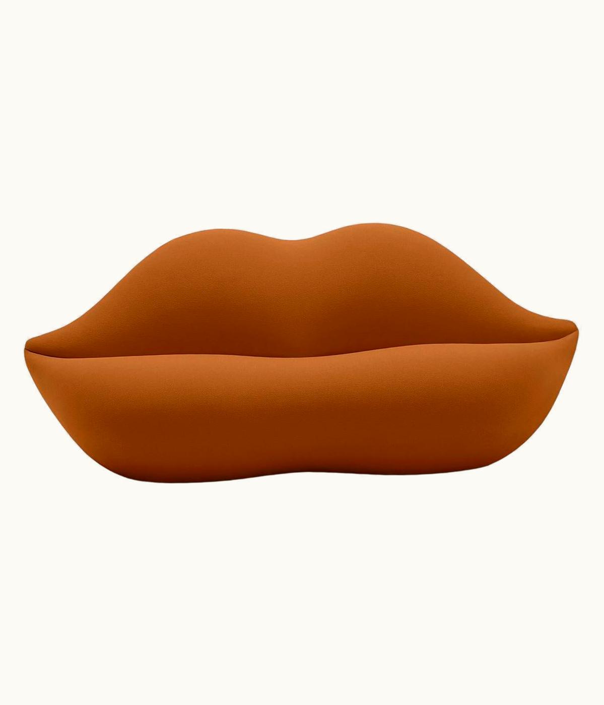 Studio 65 Gufram, Bocca Lip-Shaped Sofa, Apricot, By Studio 65