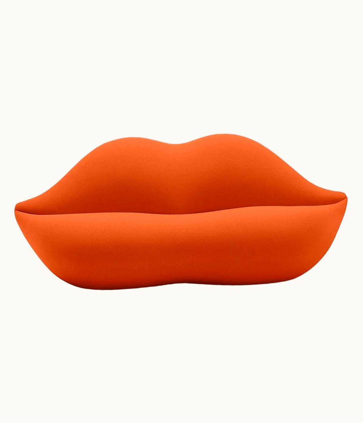 Studio 65 Studio 65 Gufram, Bocca Lip-Shaped Sofa, Pumpkin, By Studio 65