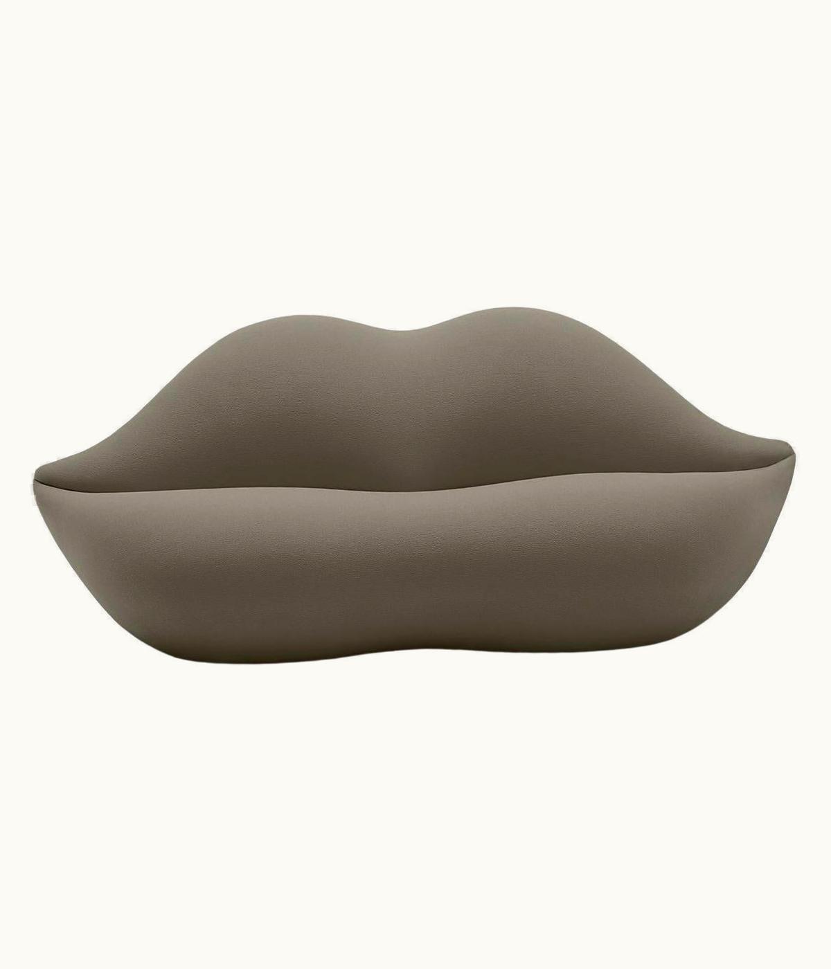 Studio 65 Studio 65 Gufram, Bocca Lip-Shaped Sofa, Walnut, By Studio 65