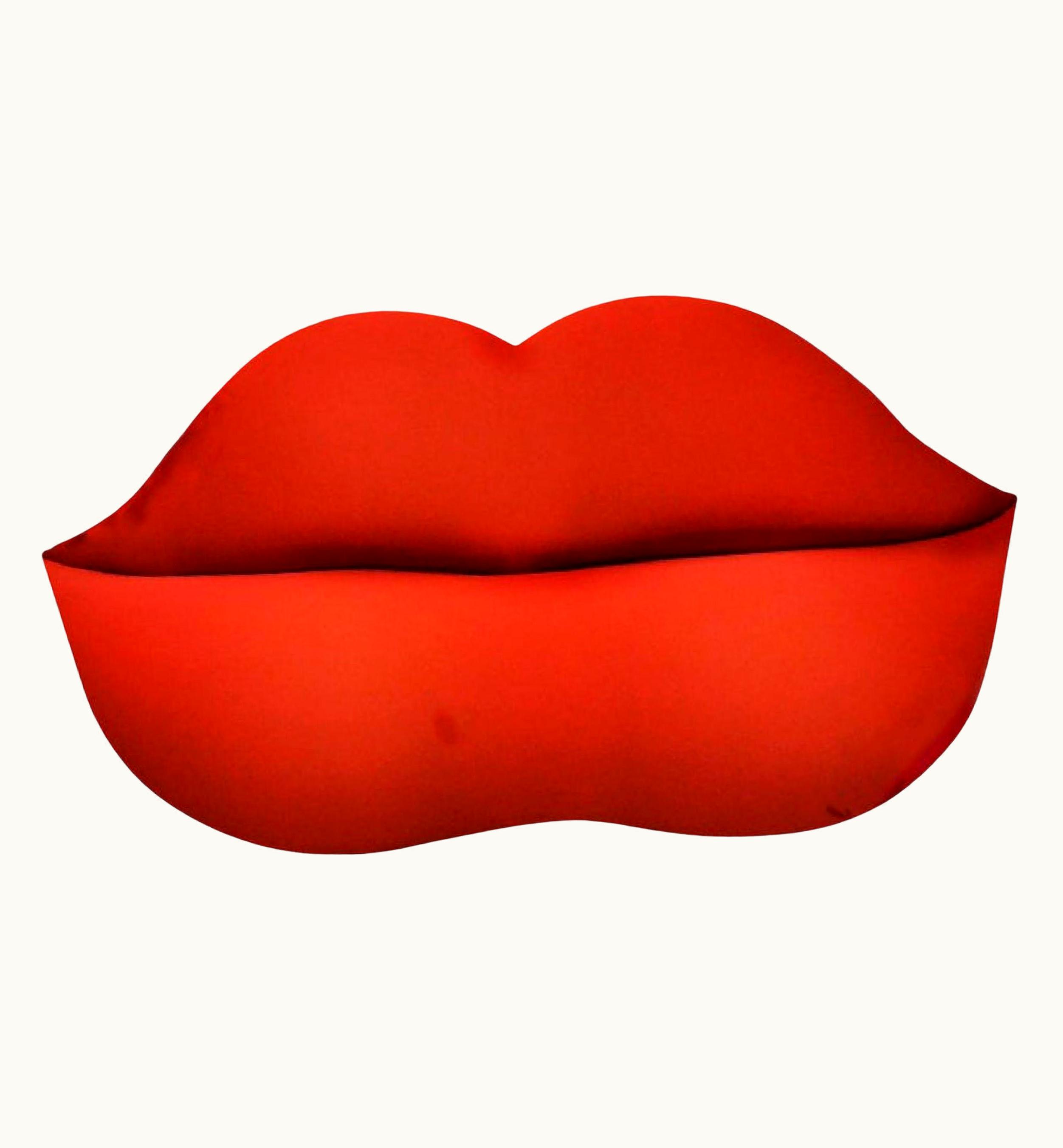 Studio 65 Modern Marilyn Bocca Sofa, Red, Studio 65 For Gufram Italy, 1970