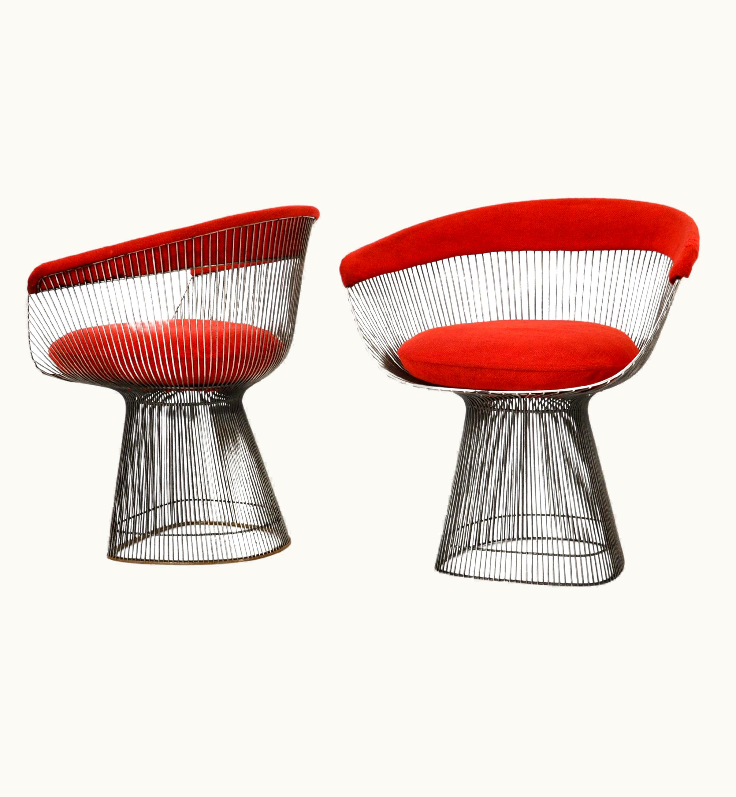 Warren Platner Warren Platner Pair Of Armchairs By Warren Platner For Knoll International, 1960s