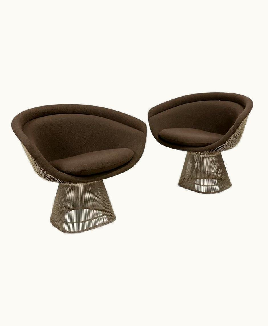 Warren Platner Warren Platner Pair Warren Platner Lounge Chairs