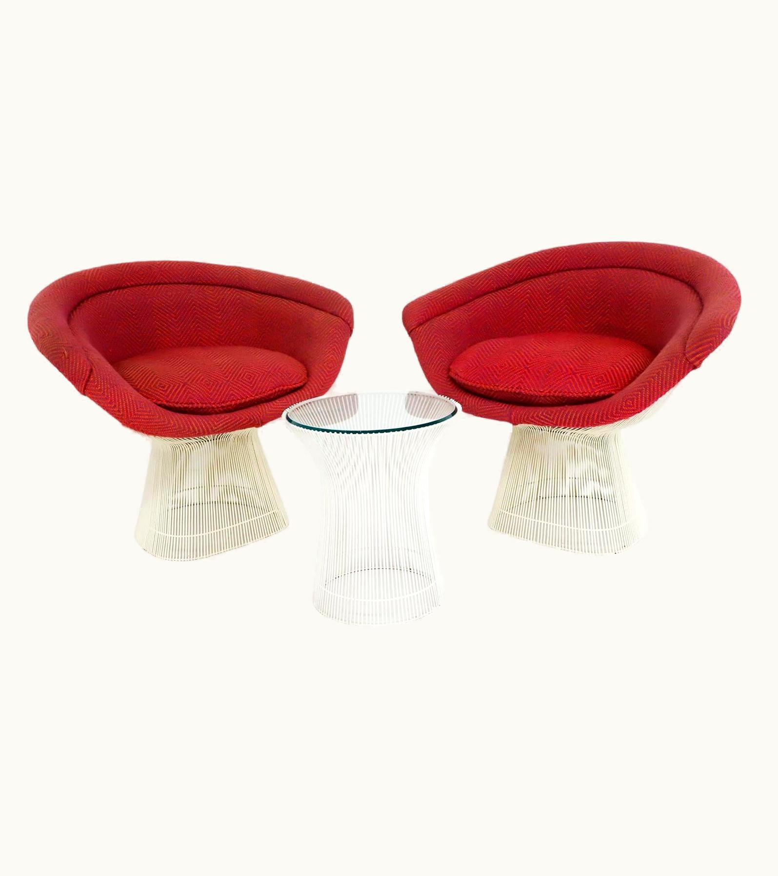 Warren Platner Warren Platner Vintage Warren Platner Lounge Chairs And Table For Knoll, Special Edition