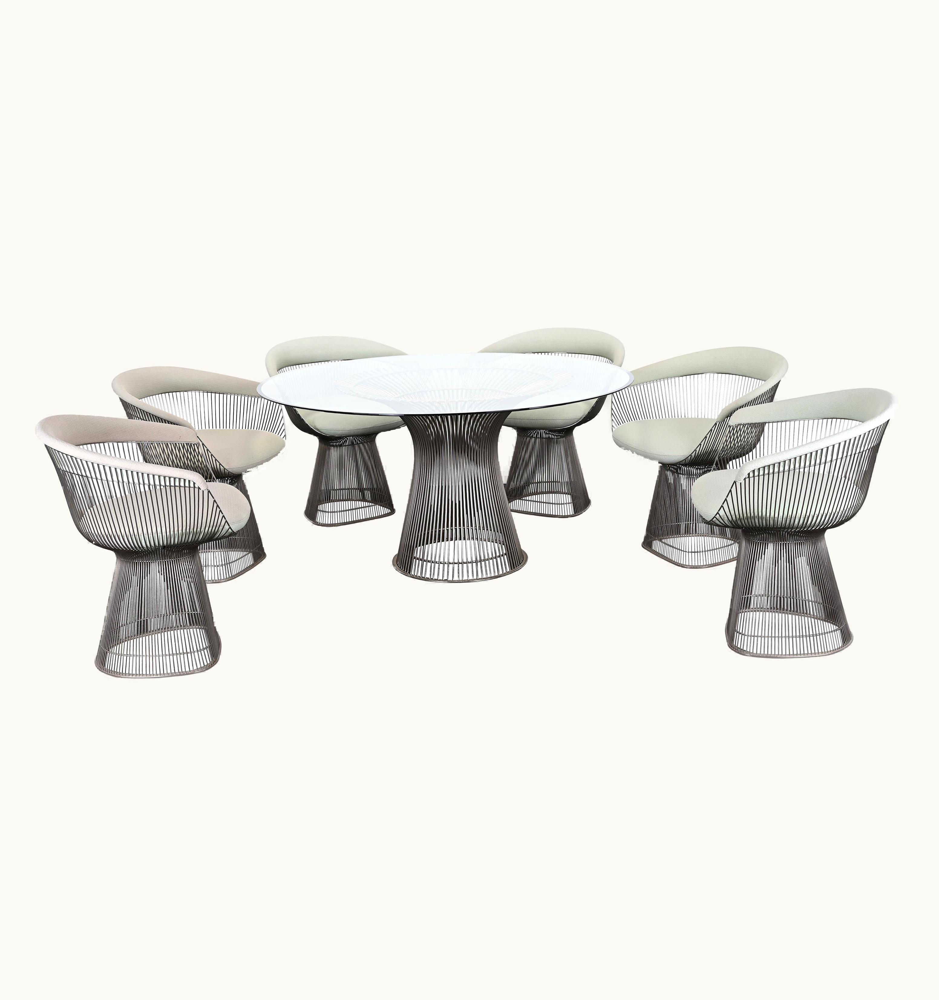 Warren Platner Warren Platner Knoll Dining Room Set Designed By Warren Platner, 20th Century