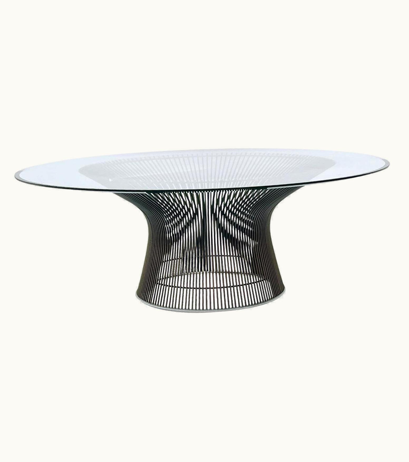 Warren Platner Warren Platner Authentic Mid-Century Modern Coffee Table By Warren Platner For Knoll In Bronze