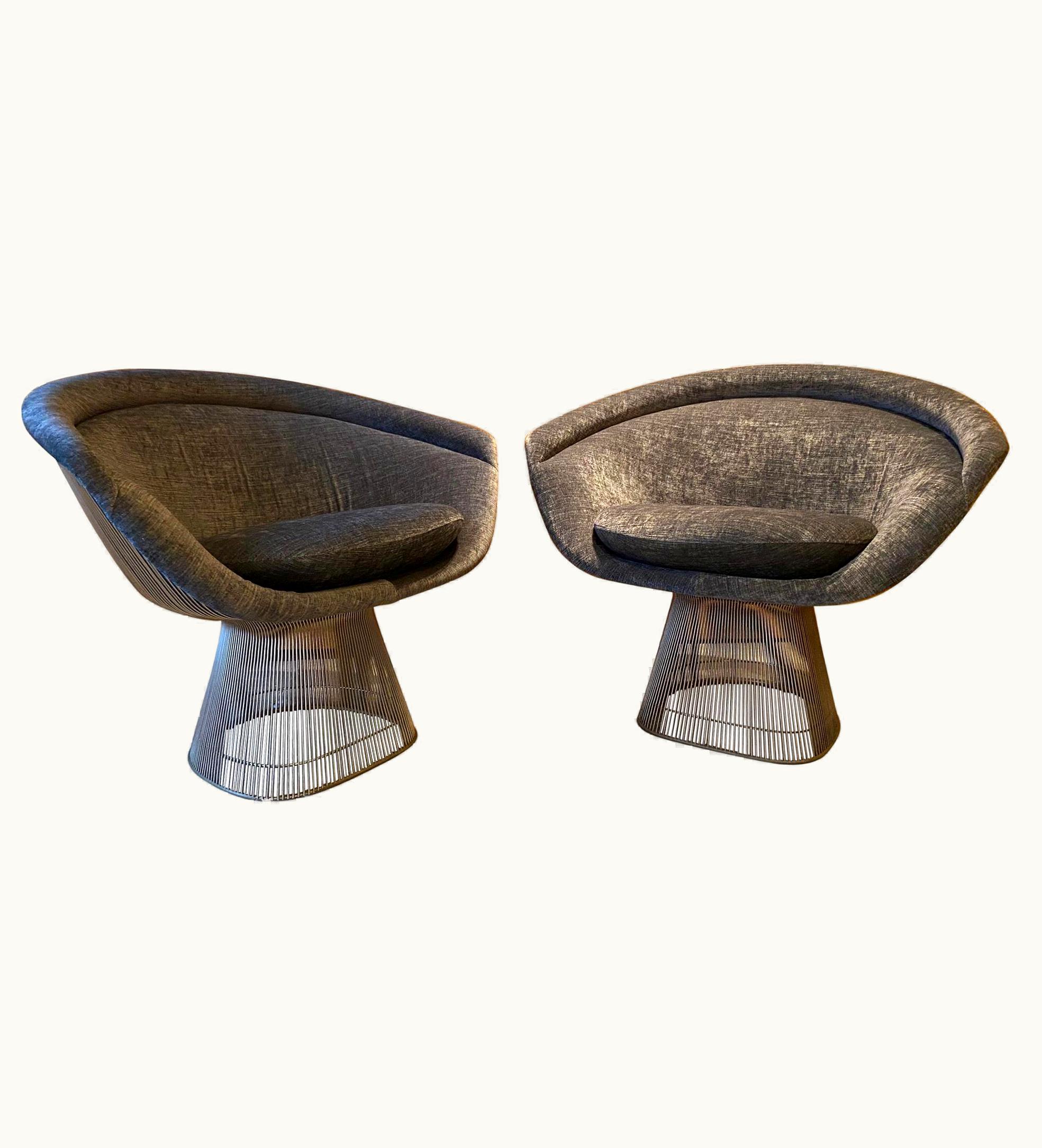 Warren Platner Warren Platner Pair Of Warren Platner Lounge Chairs For Knoll UZ0200676