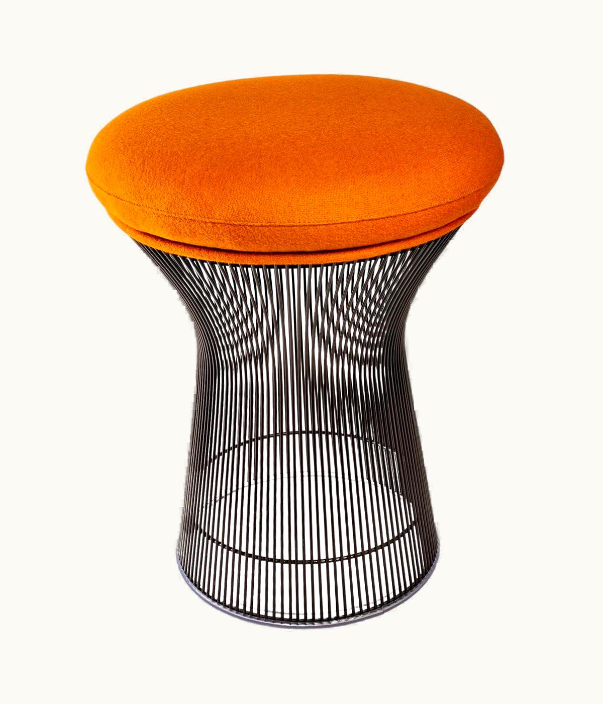 Warren Platner Warren Platner, Knoll International, Kvadrat Tonus Fabric Stool Bronze Metal UZ0200693
