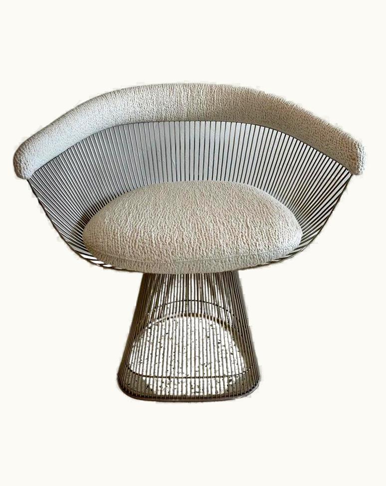 Warren Platner Original Vintage Chrome Warren Platner For KNOLL Armchairs, Pair