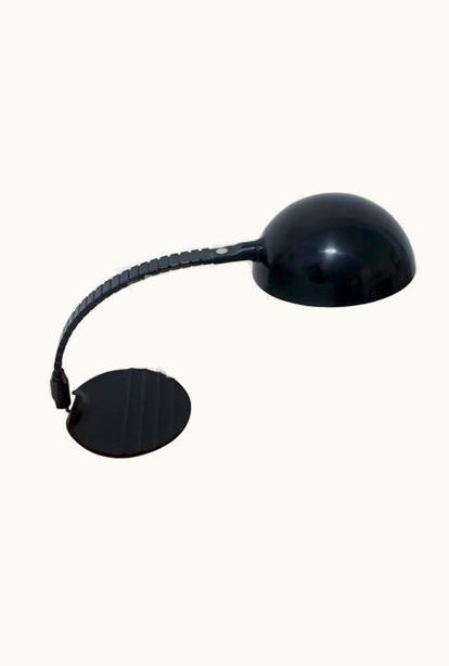 Elio Martinelli Elio Martinelli 1970, Elio Martinelli For Martinelli Luce, Black Flex Calotta 660 Desk Lamp