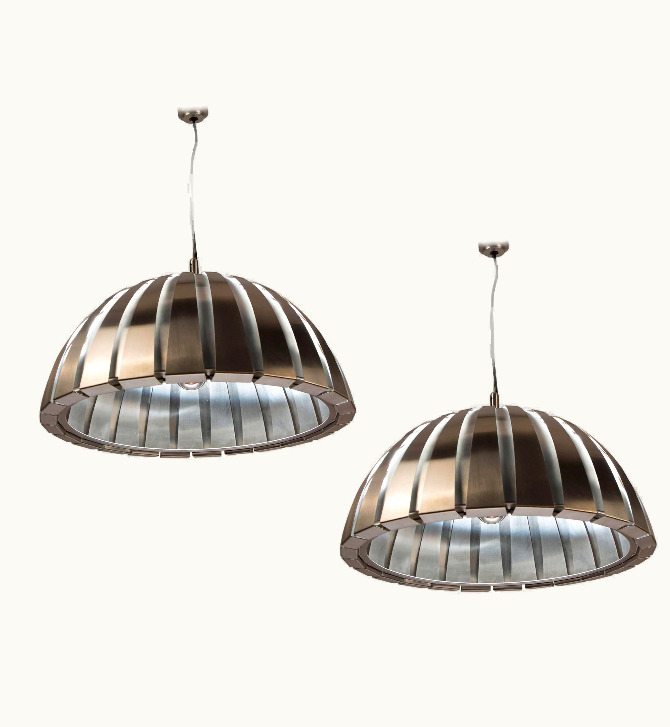 Elio Martinelli Pair Of Ceiling Lamps By Elio Martinelli For Martinelli