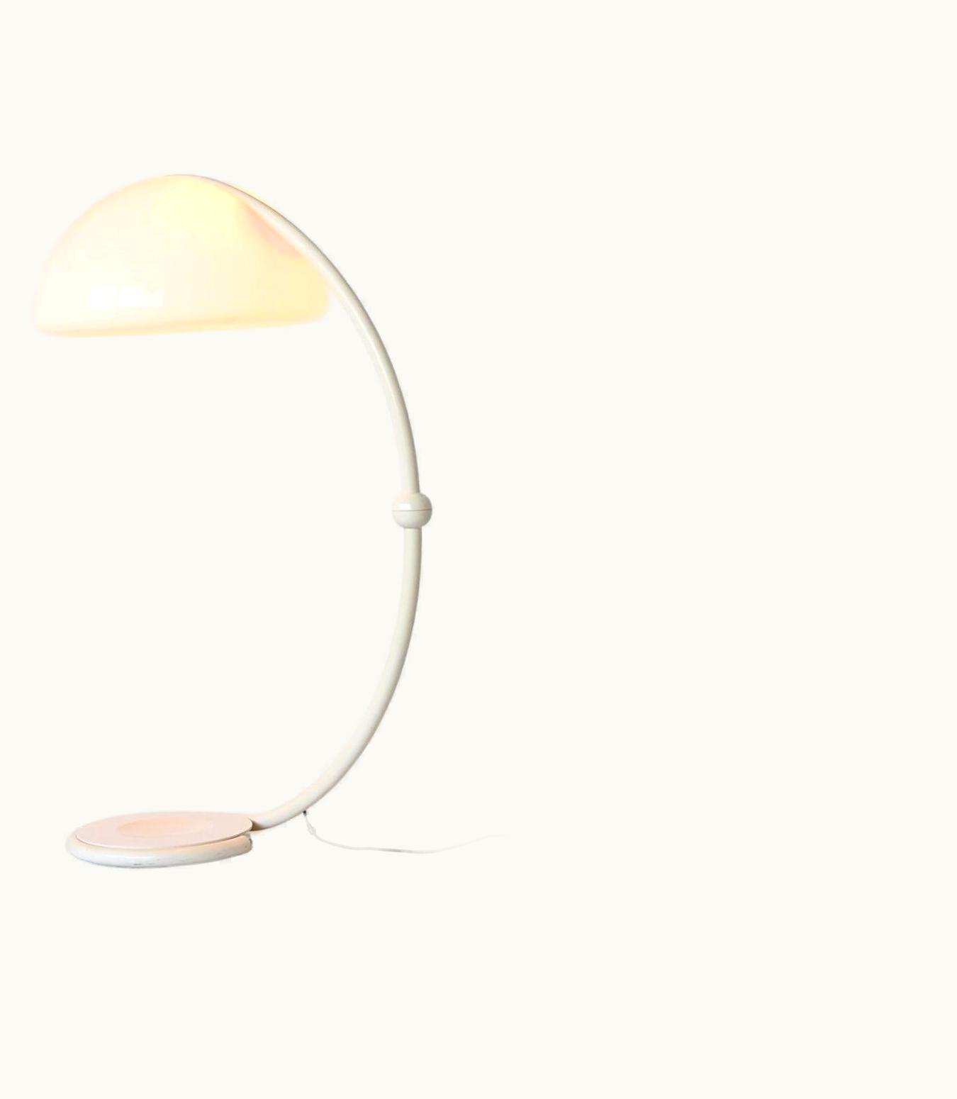 Elio Martinelli Elio Martinelli Serpente Model 2131 Floor Lamp Martinelli Luce Italy, 1965