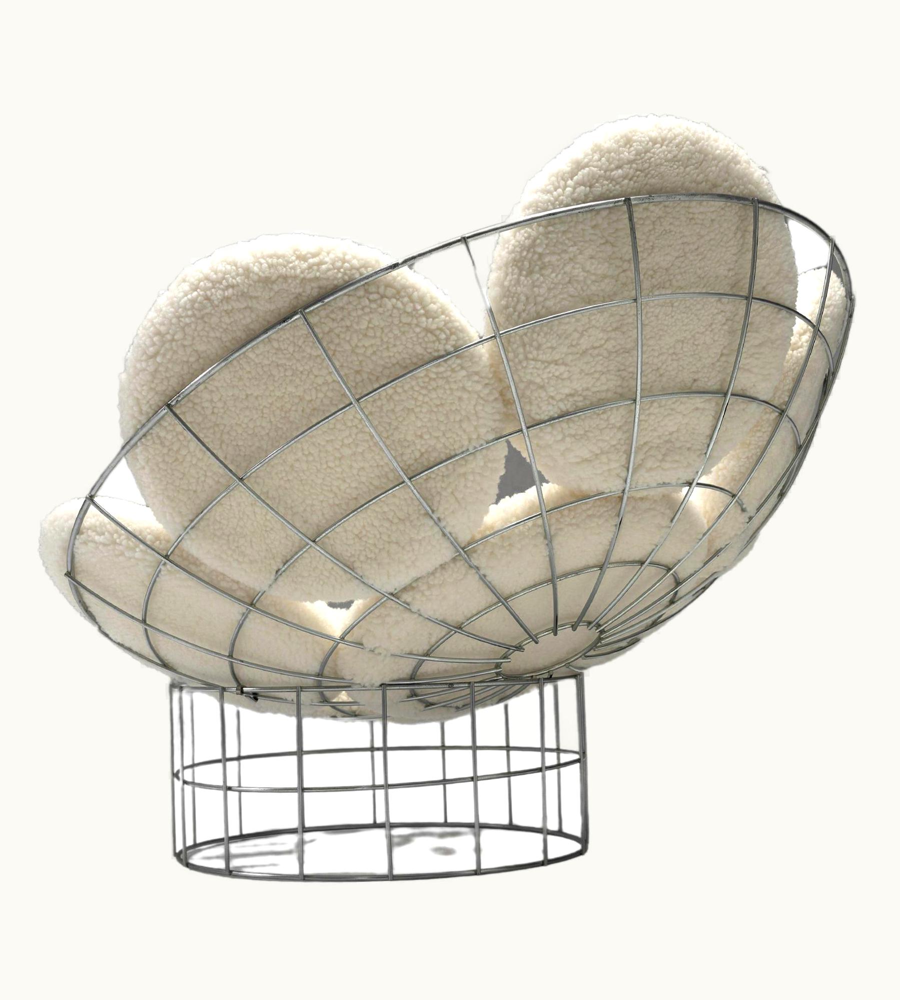 Verner Panton Verner Panton Danish Peacock Lounge Chair By Verner Panton For Plus-Linje, 1960s