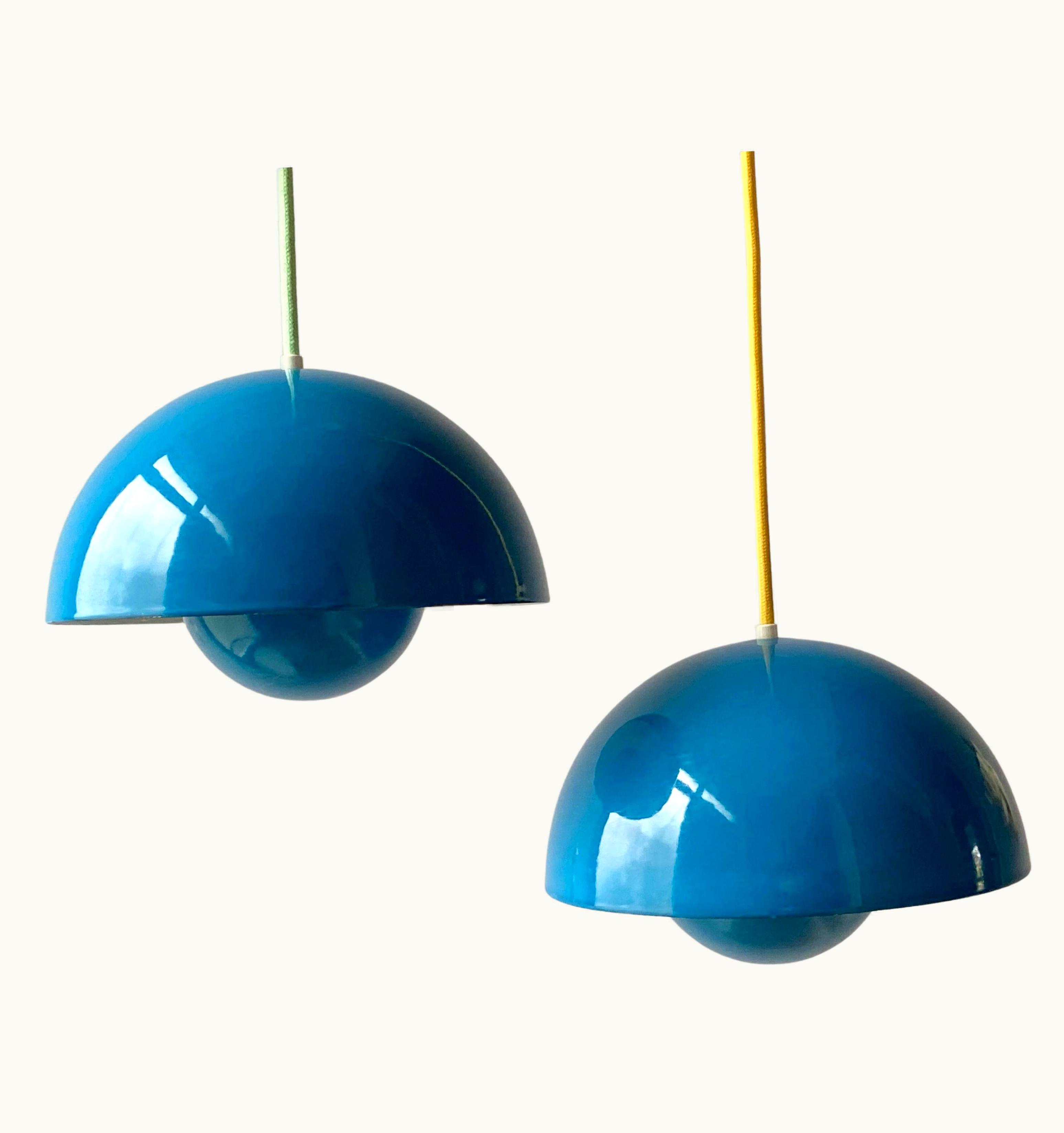 Verner Panton Verner Panton Vintage 1 Of 2 Verner Panton Enamel Flowerpot Pendant Lamp By Louis Poulsen