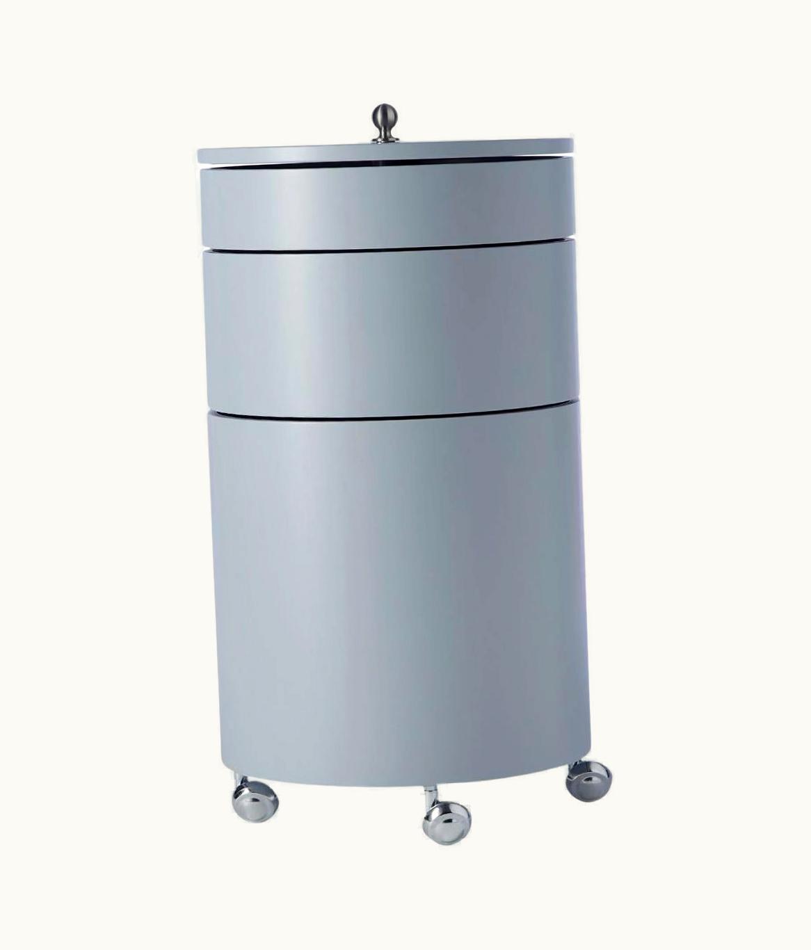 Verner Panton Verner Panton 'Barboy' Side Table And Storage Cabinet In Lilac Grey For Verpan