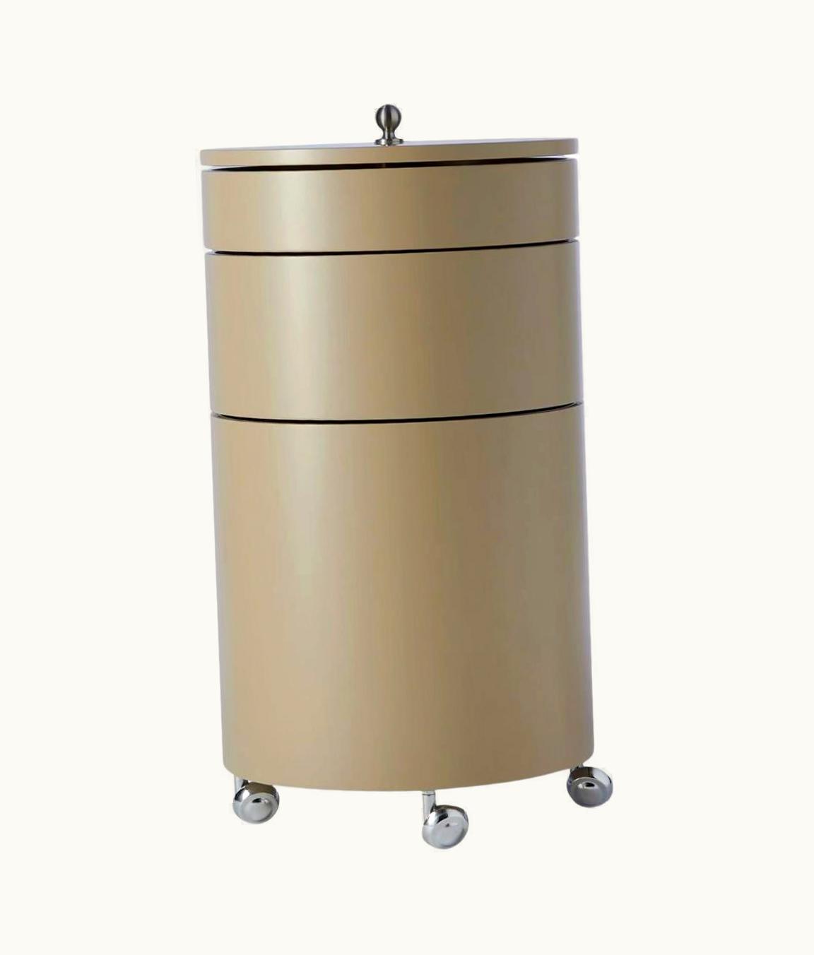 Verner Panton Verner Panton 'Barboy' Side Table And Storage Cabinet In Mushroom For Verpan