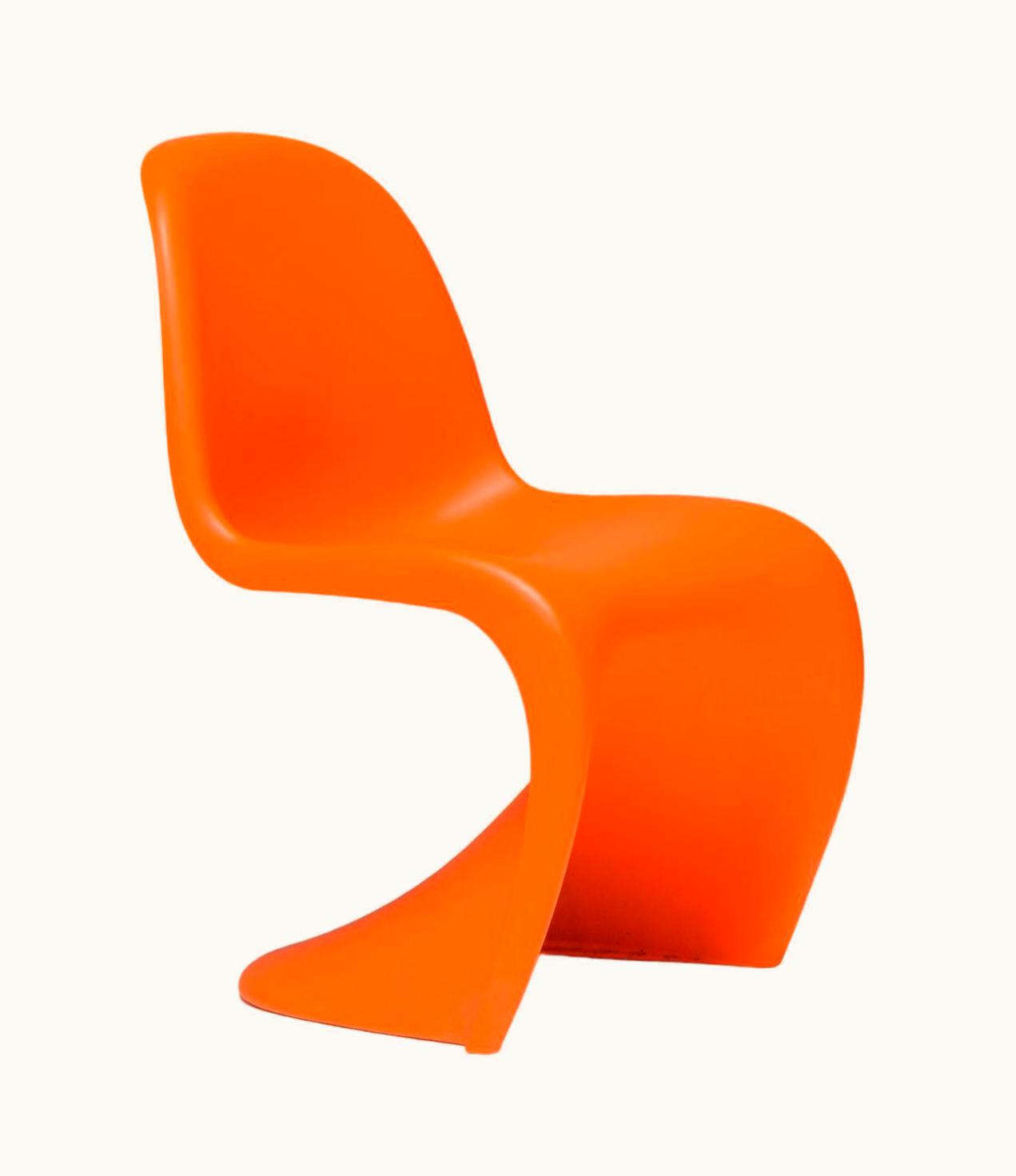 Verner Panton Verner Panton Mid-century Modern Orange Panton Chair By Verner Panton For VItra