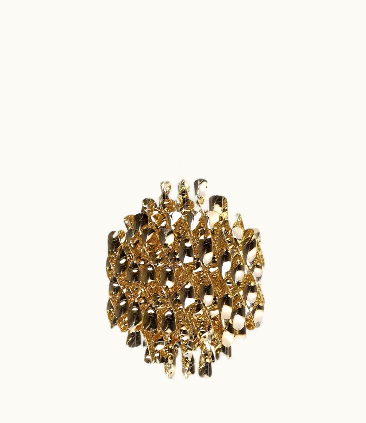 Verner Panton Verner Panton 'Spiral SP1' Pendant In Gold For Verpan