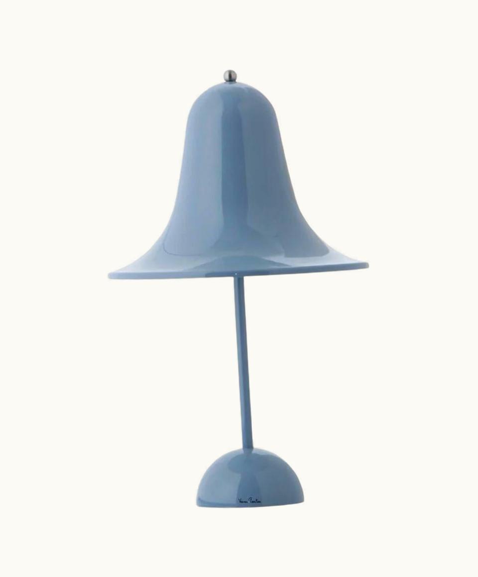 Verner Panton Verner Panton 'Pantop Portable' Wireless Table Lamp In 'Dusty Blue' For Verpan