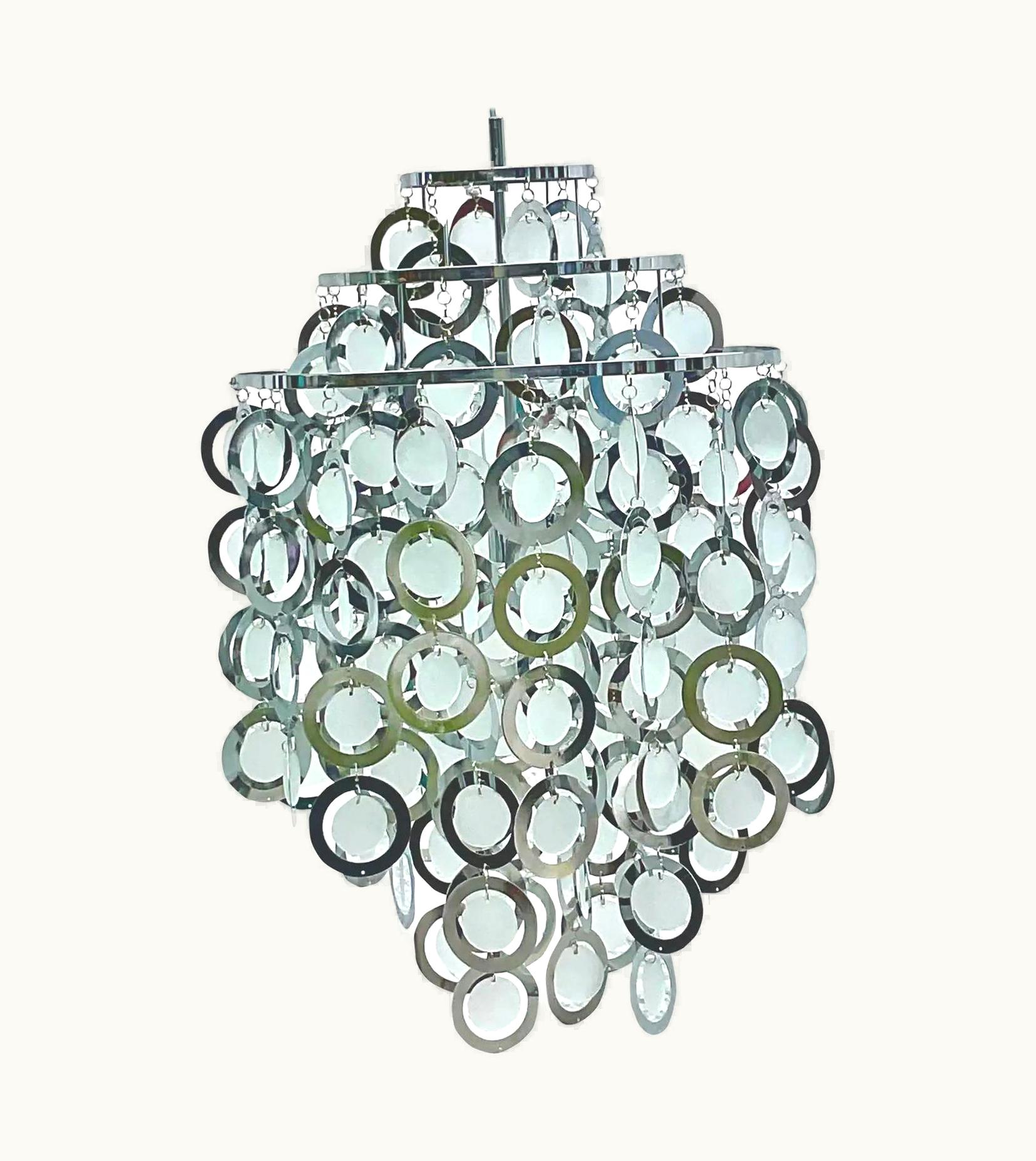 Verner Panton Verner Panton Vintage Midcentury Verner Panton Rings Chandelier