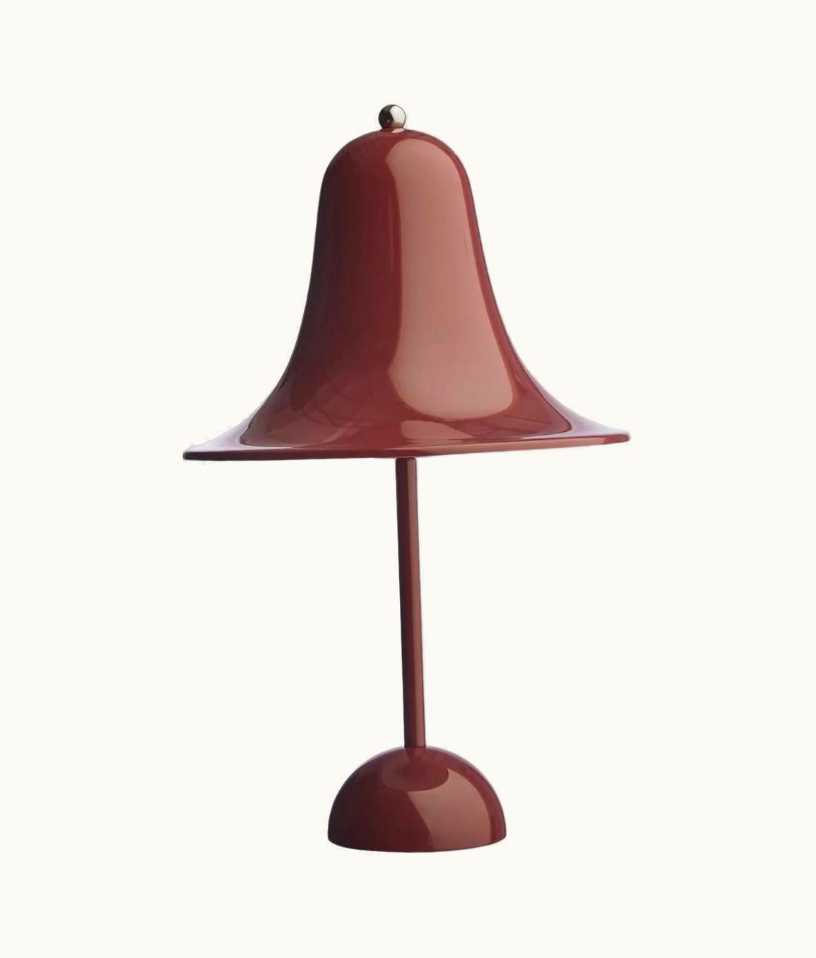 Verner Panton Verner Panton 'Pantop' Table Lamp In 'Burgundy' 1980 For Verpan