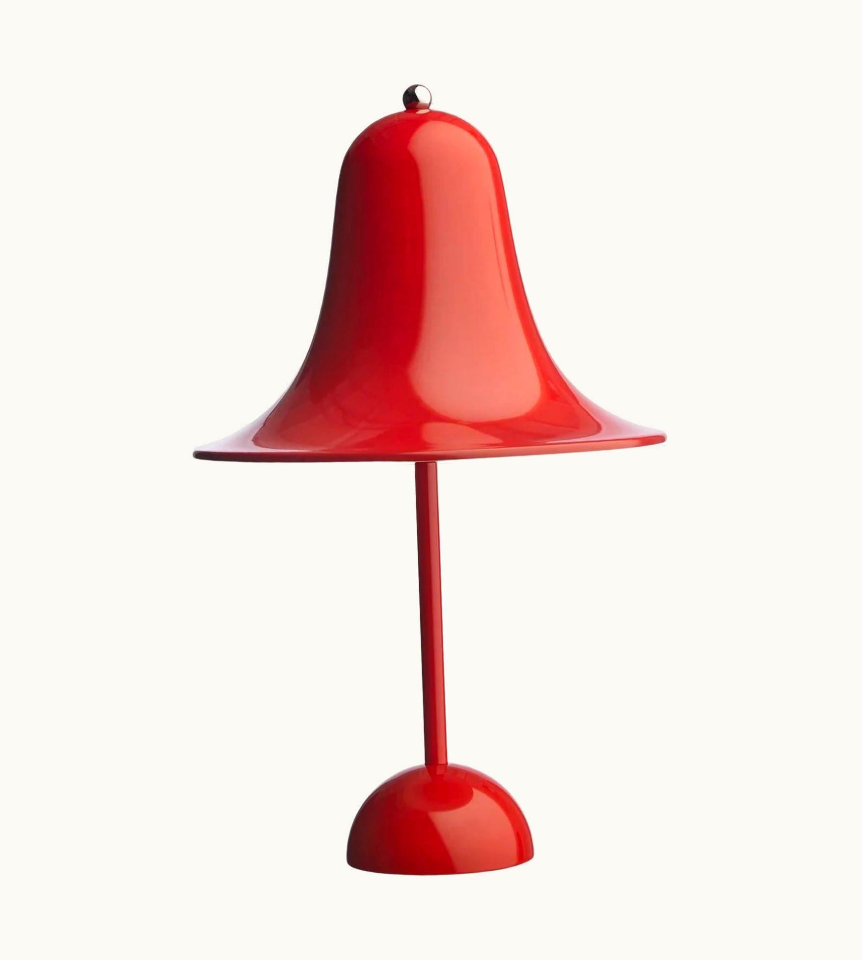 Verner Panton Verner Panton 'Pantop' Table Lamp In 'Bright Red' 1980 For Verpan