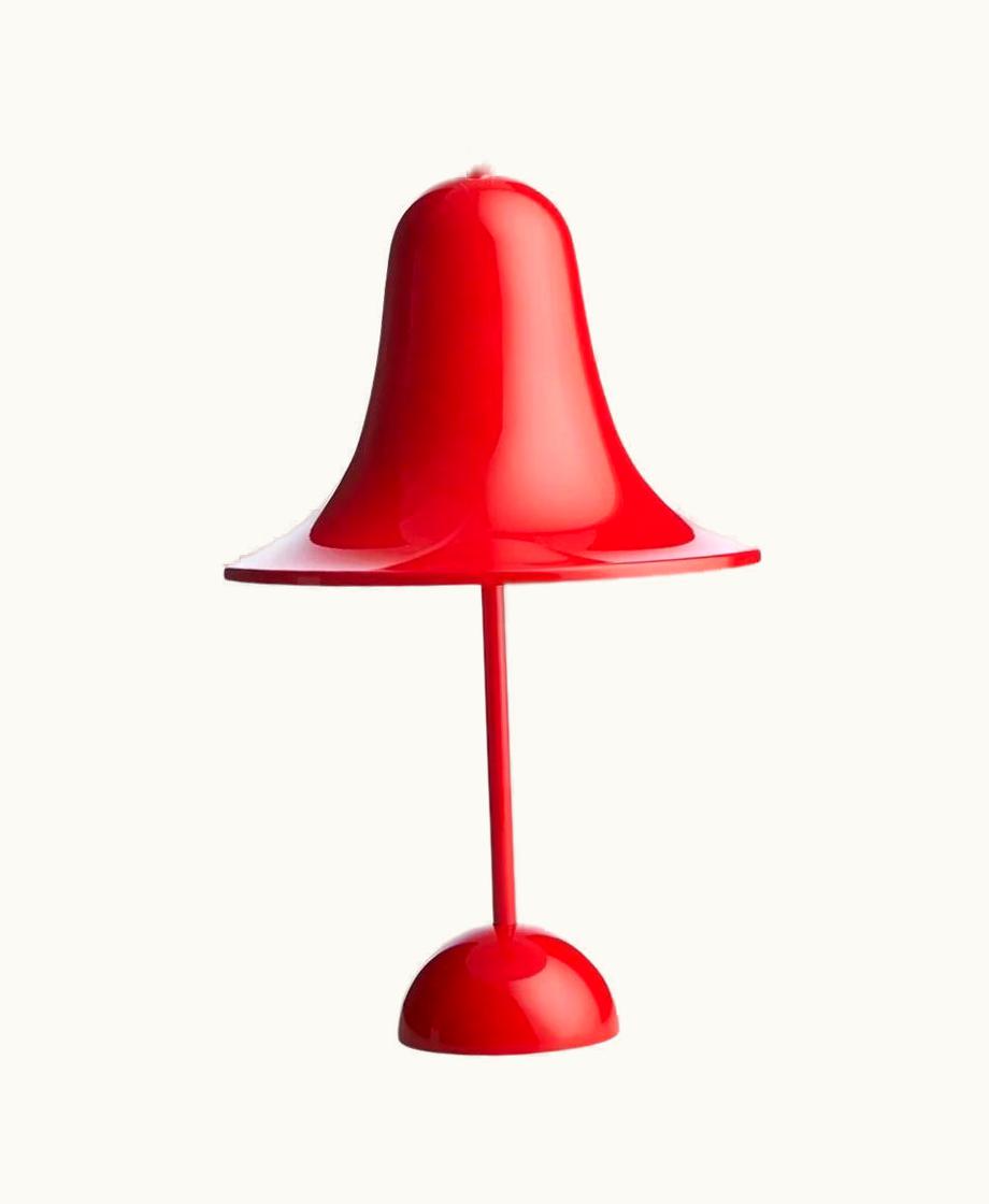 Verner Panton Verner Panton 'Pantop Portable' Wireless Table Lamp In 'Bright Red' For Verpan