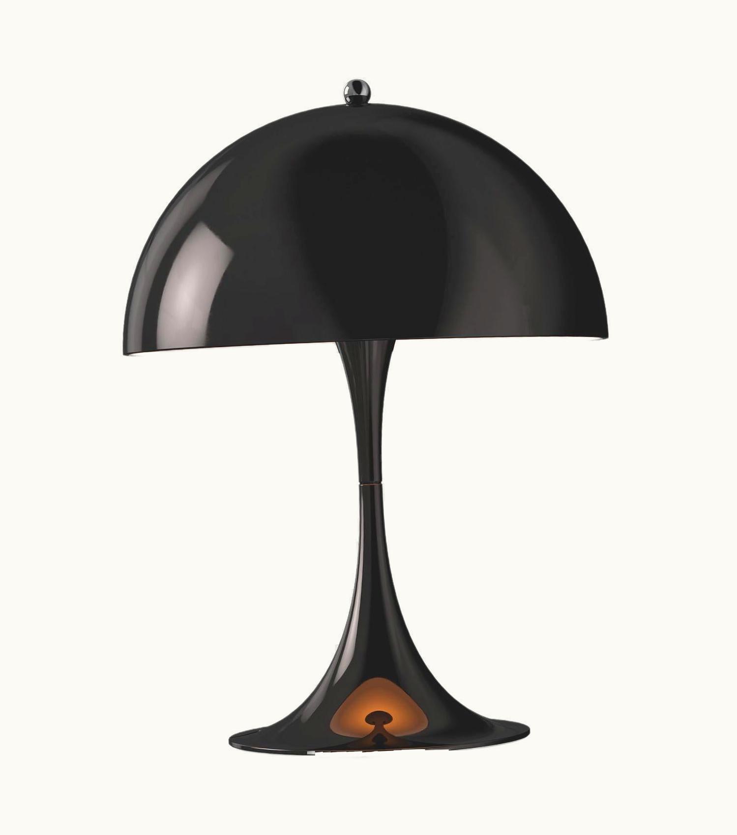Verner Panton Verner Panton Louis Poulsen Panthella Mini Table Lamp In Black By Verner Panton