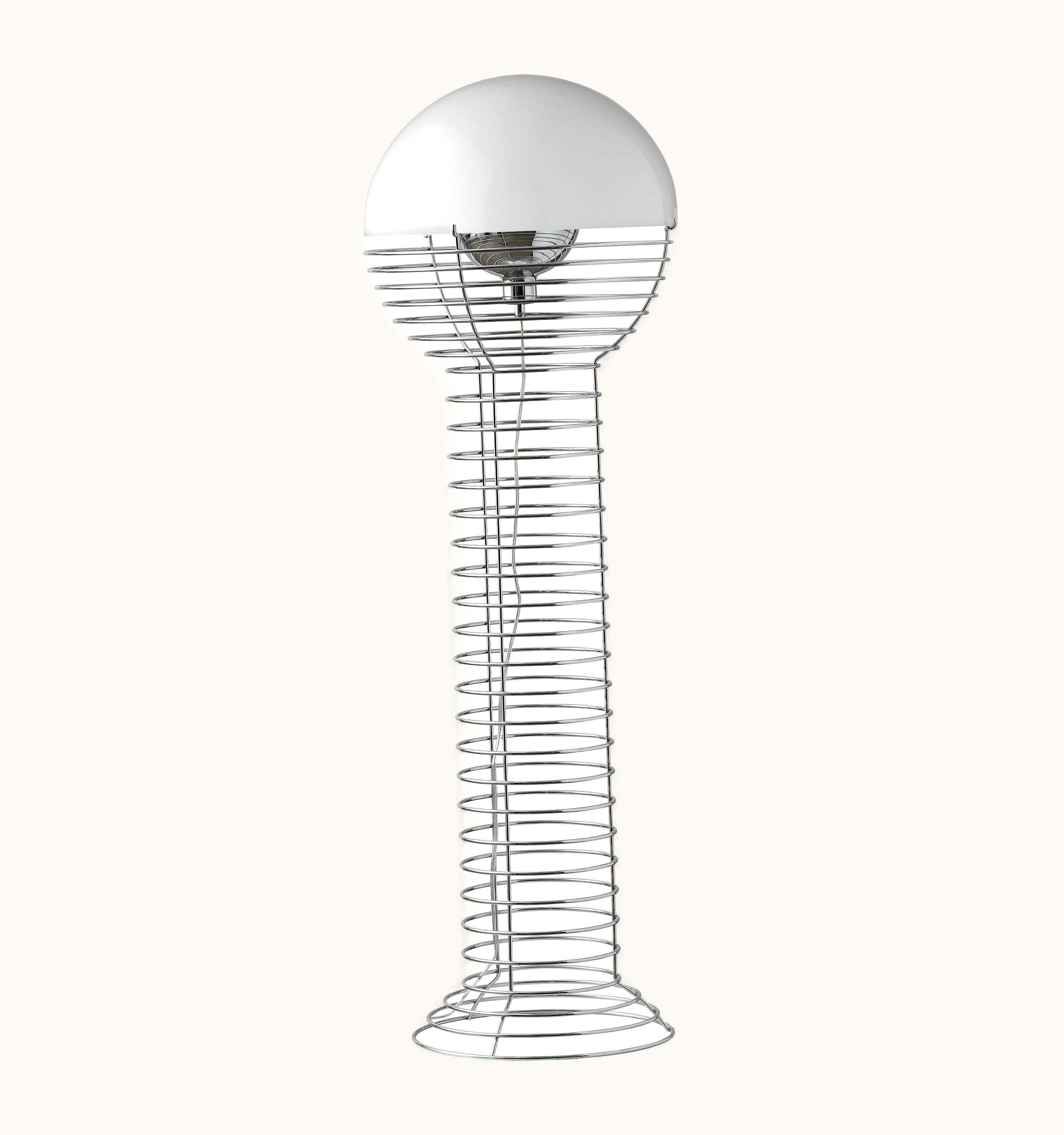 Verner Panton Verner Panton Wire Floor Lamp In White By Verner Panton