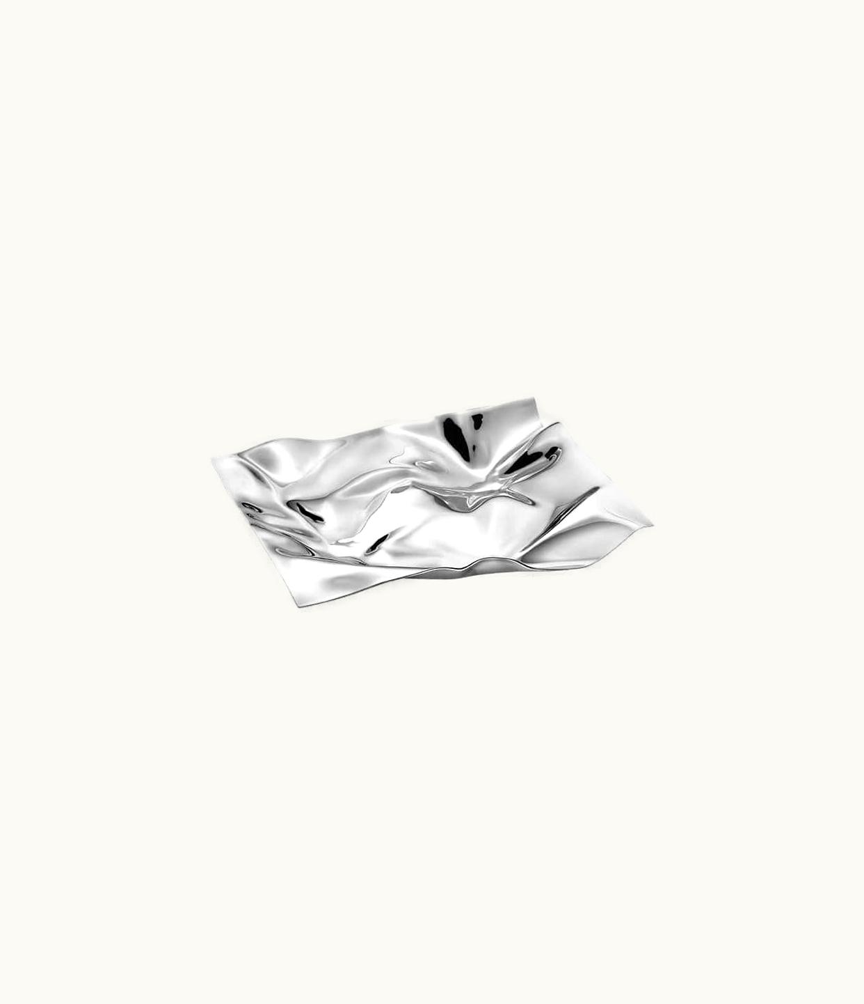 Verner Panton Verner Panton Georg Jensen Small Tray In Stainless Steel By Verner Panton