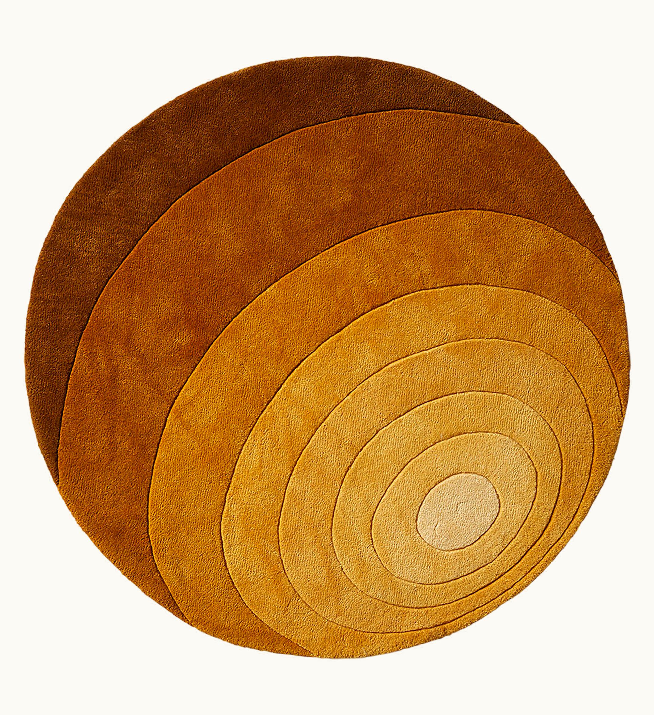 Verner Panton Verner Panton Luna Hand-Tufted Rug In Dark Yellow By Verner Panton