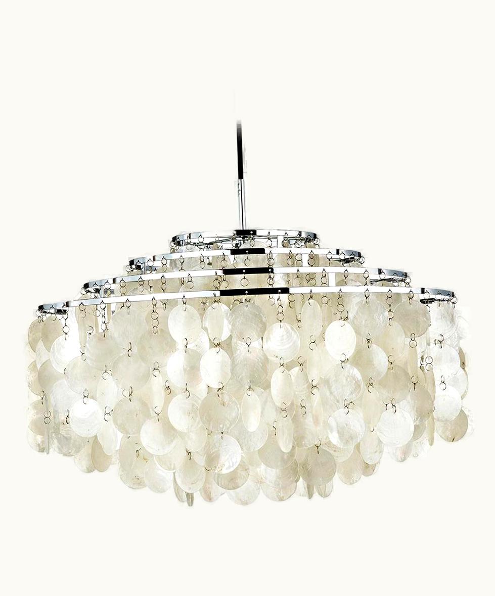 Verner Panton Verner Panton Fun 10DM Seashell Pendant Light By Verner Panton Quickship